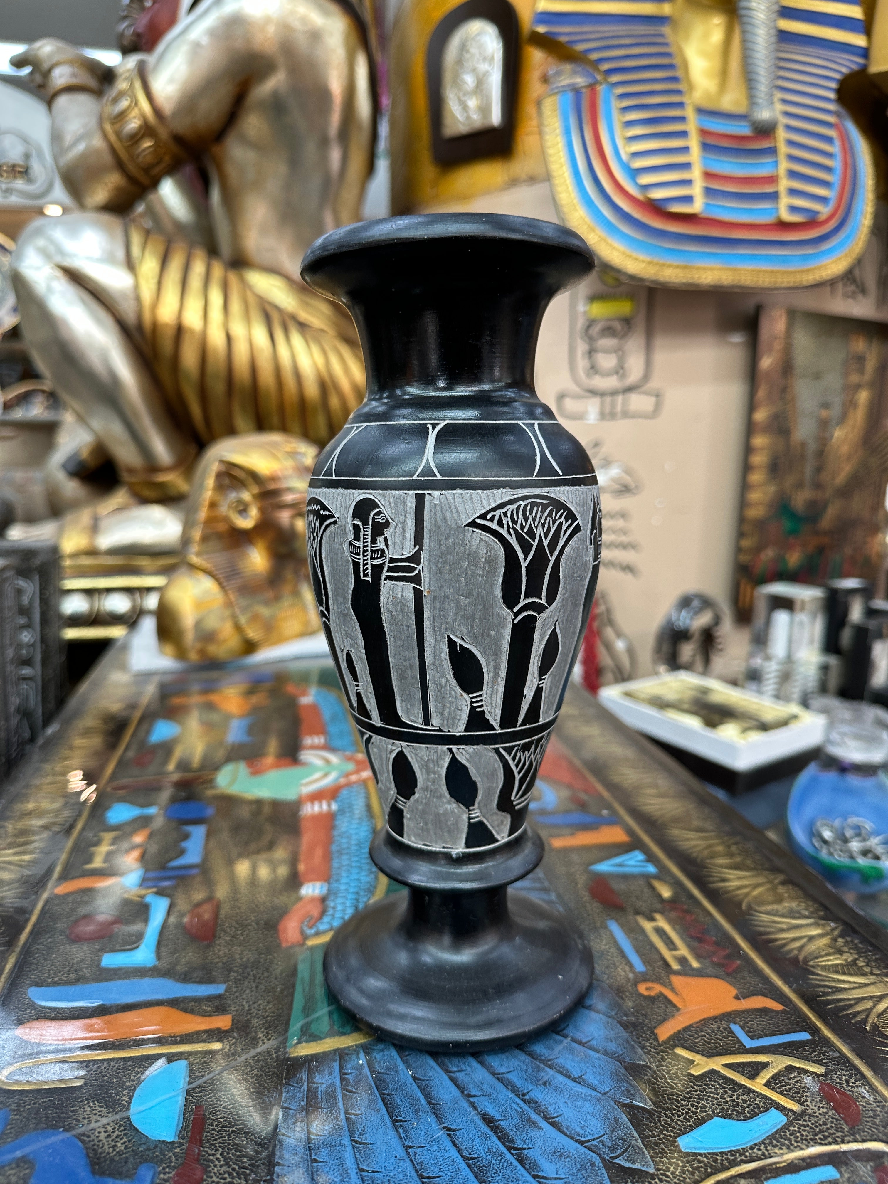 Egyptian Basalt Vase