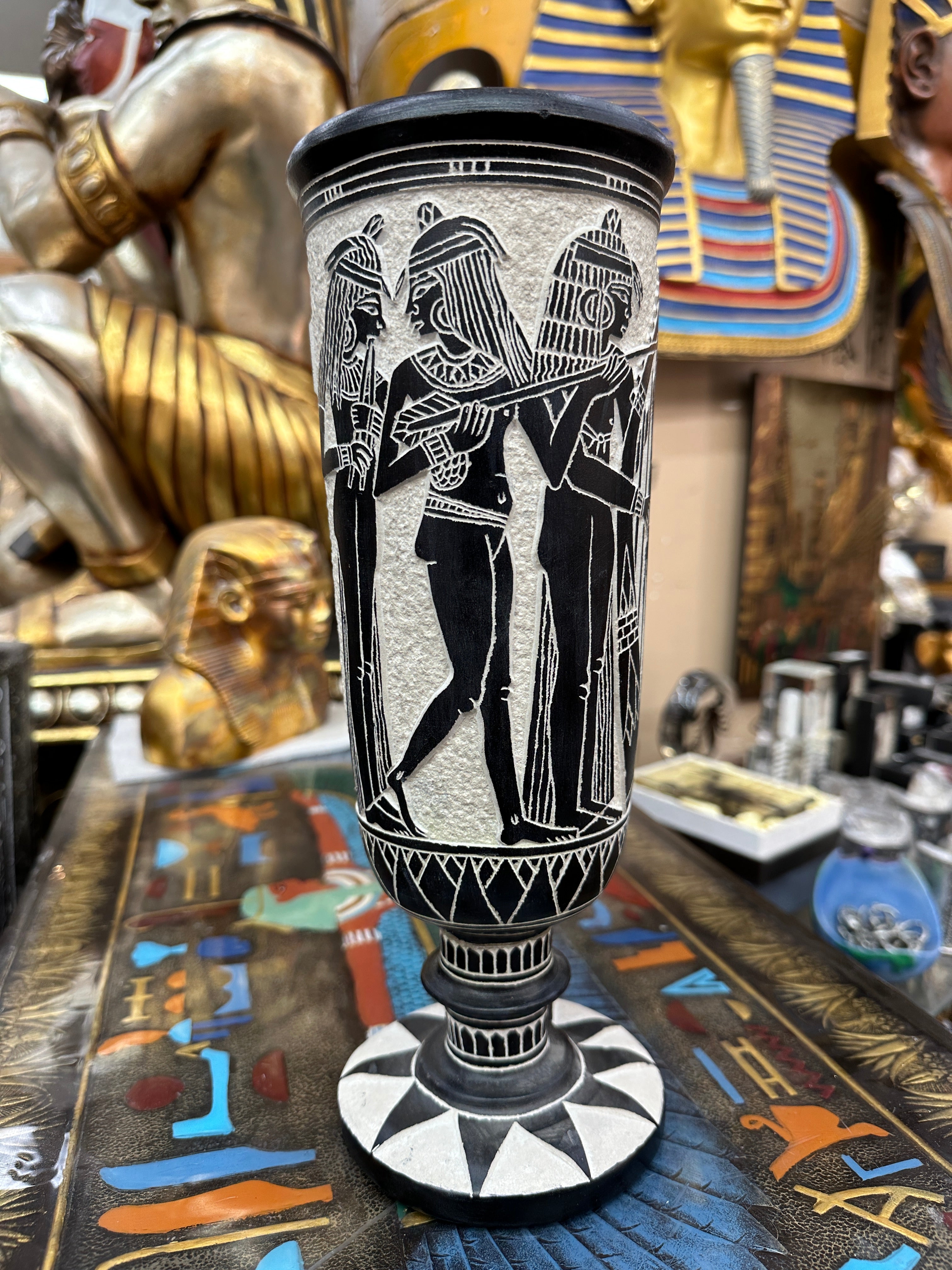 Egyptian Basalt Vase