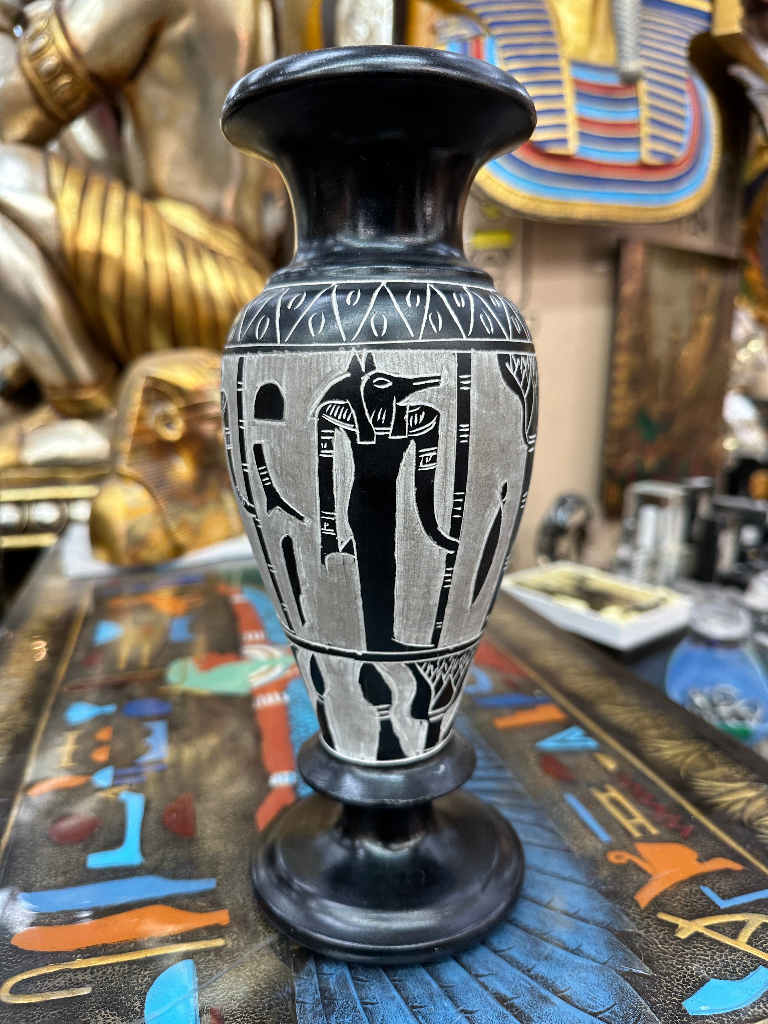 Egyptian Basalt Vase