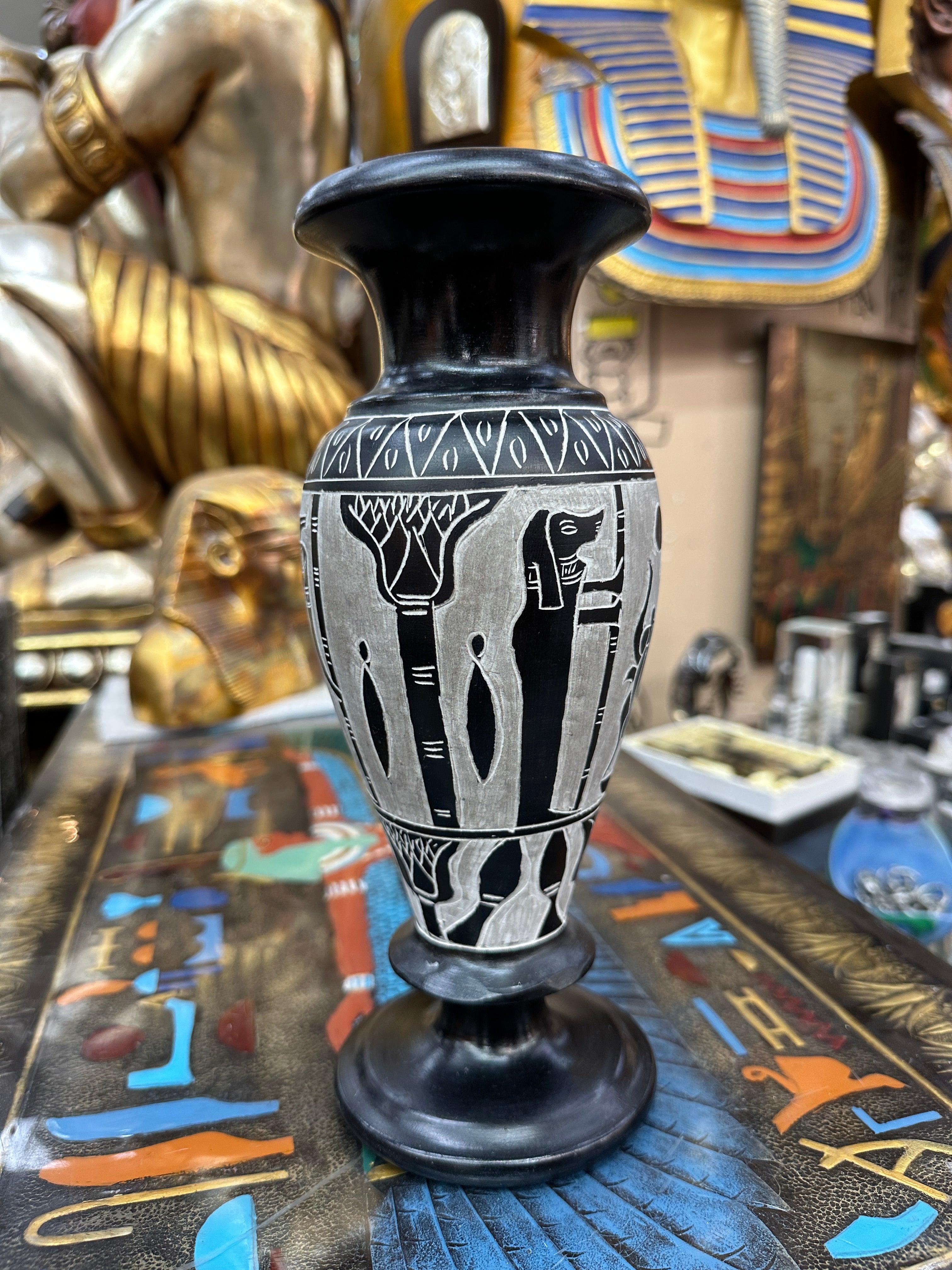 Egyptian Basalt Vase