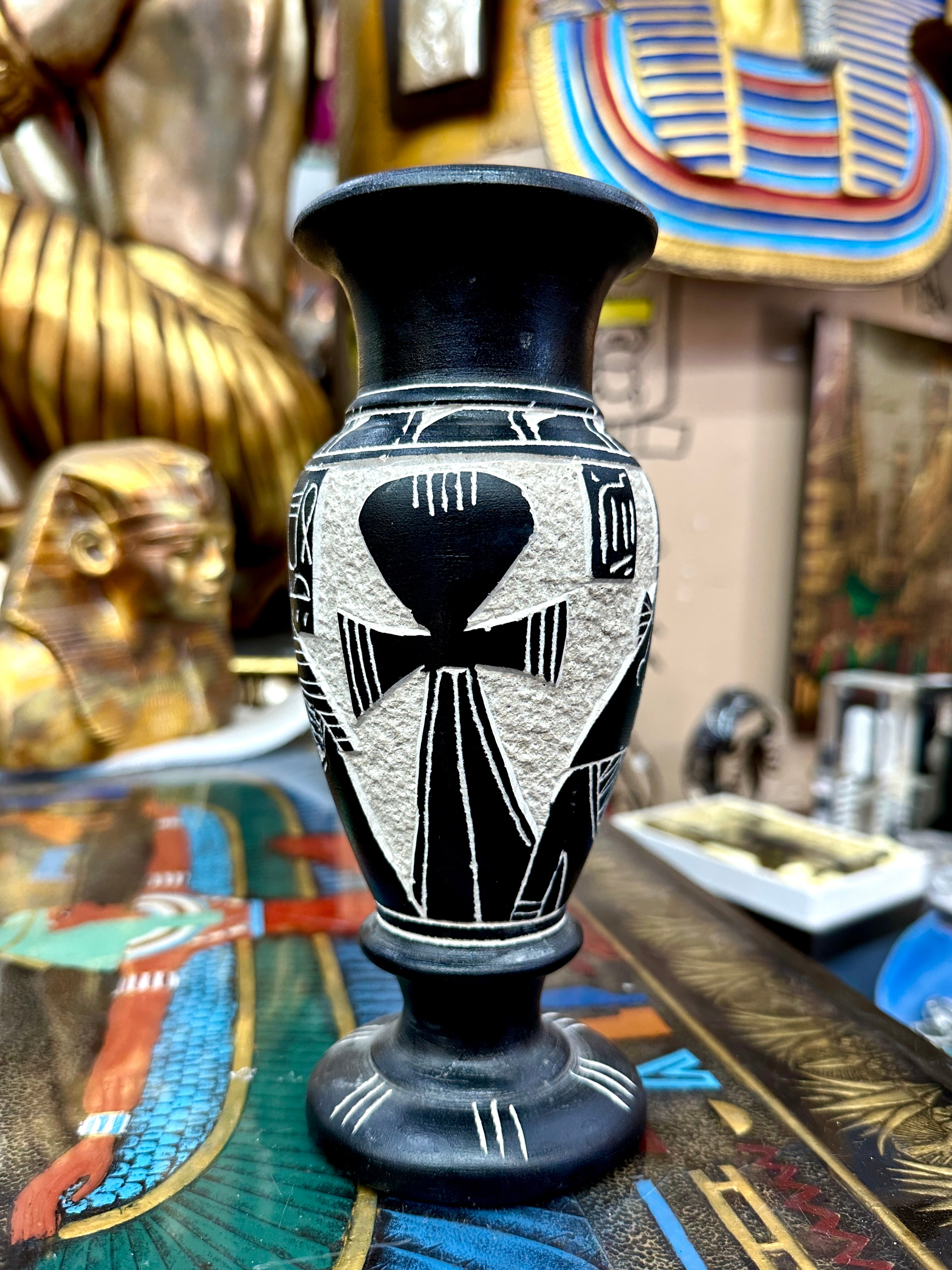 Egyptian Basalt Vase