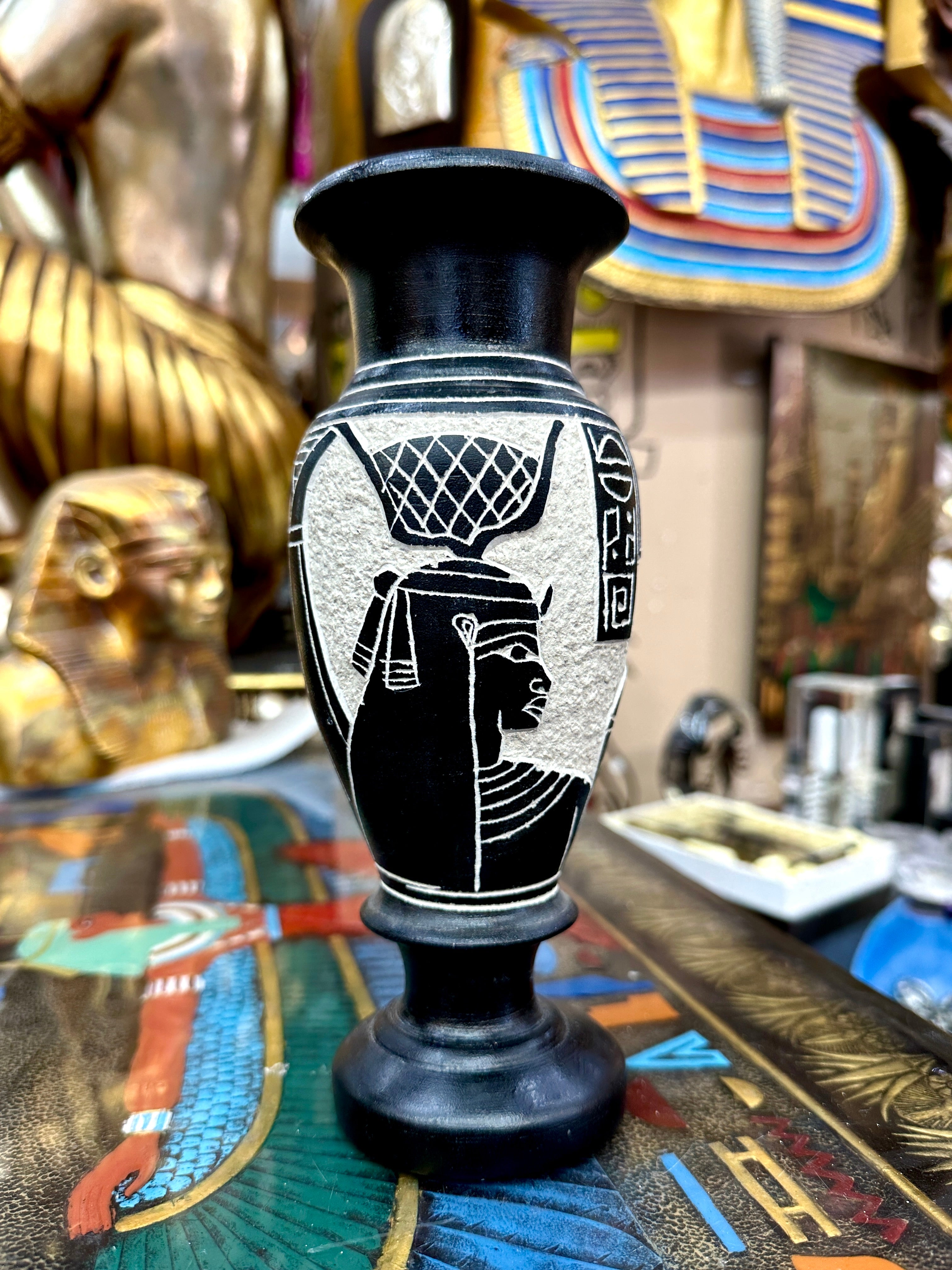 Egyptian Basalt Vase