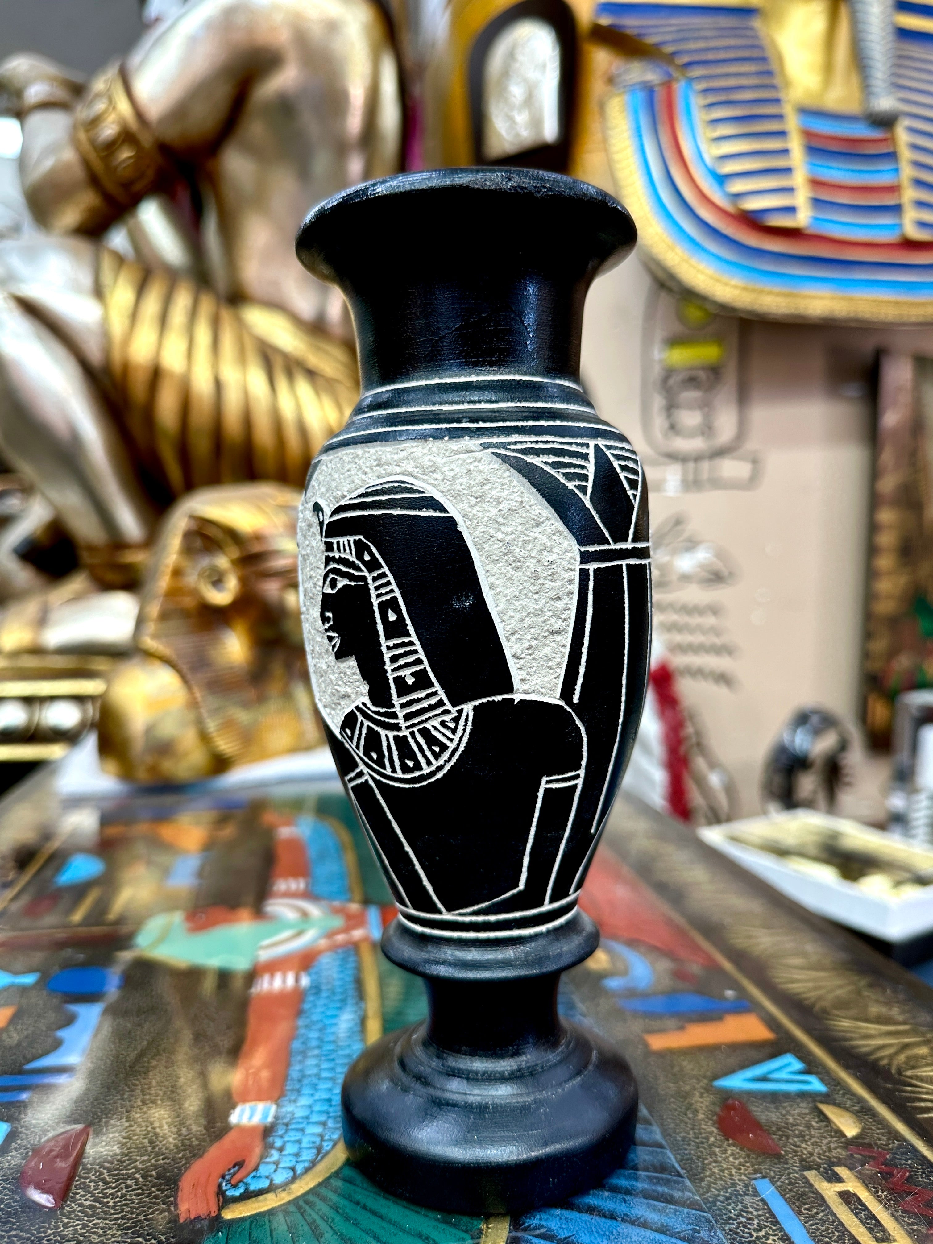 Egyptian Basalt Vase