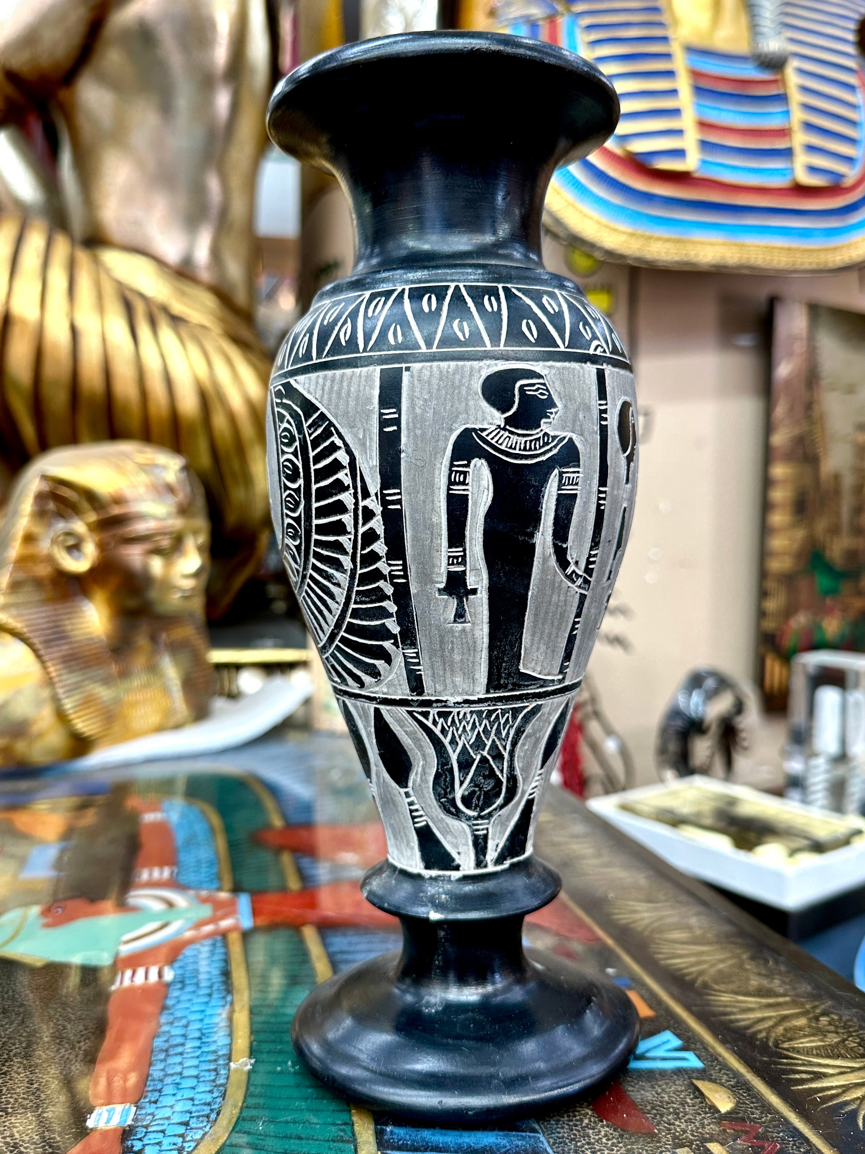 Egyptian Basalt Vase