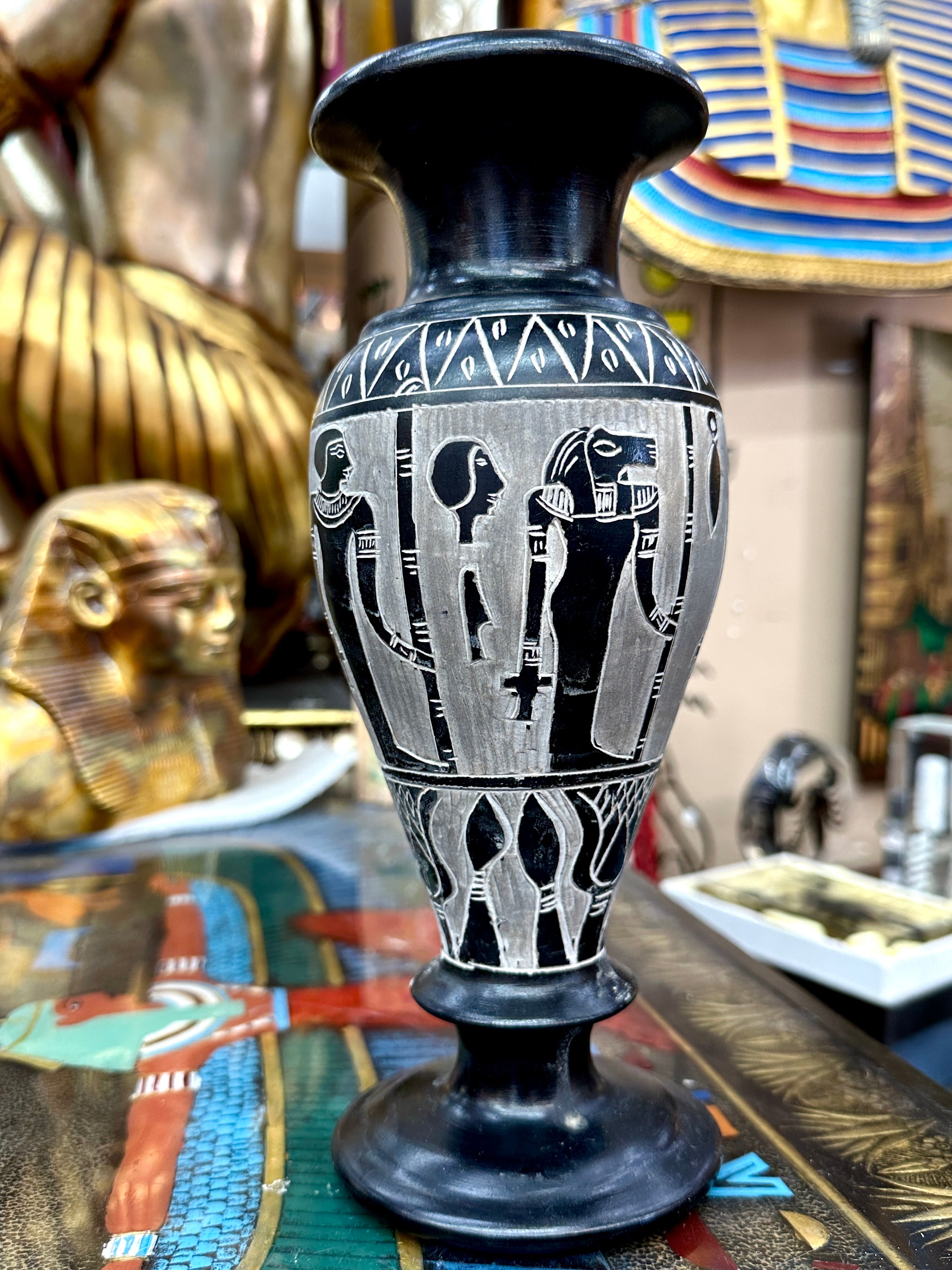 Egyptian Basalt Vase