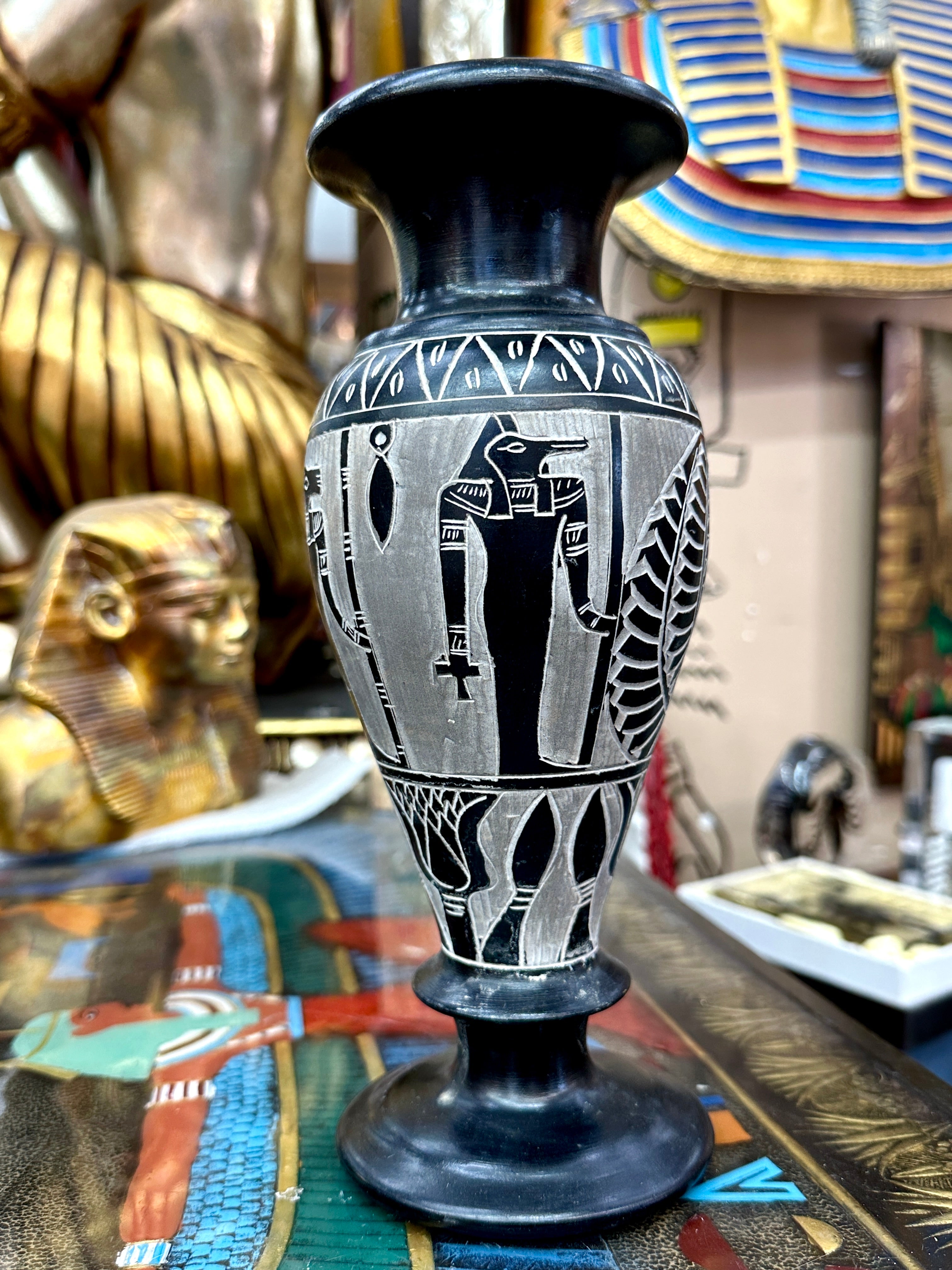 Egyptian Basalt Vase