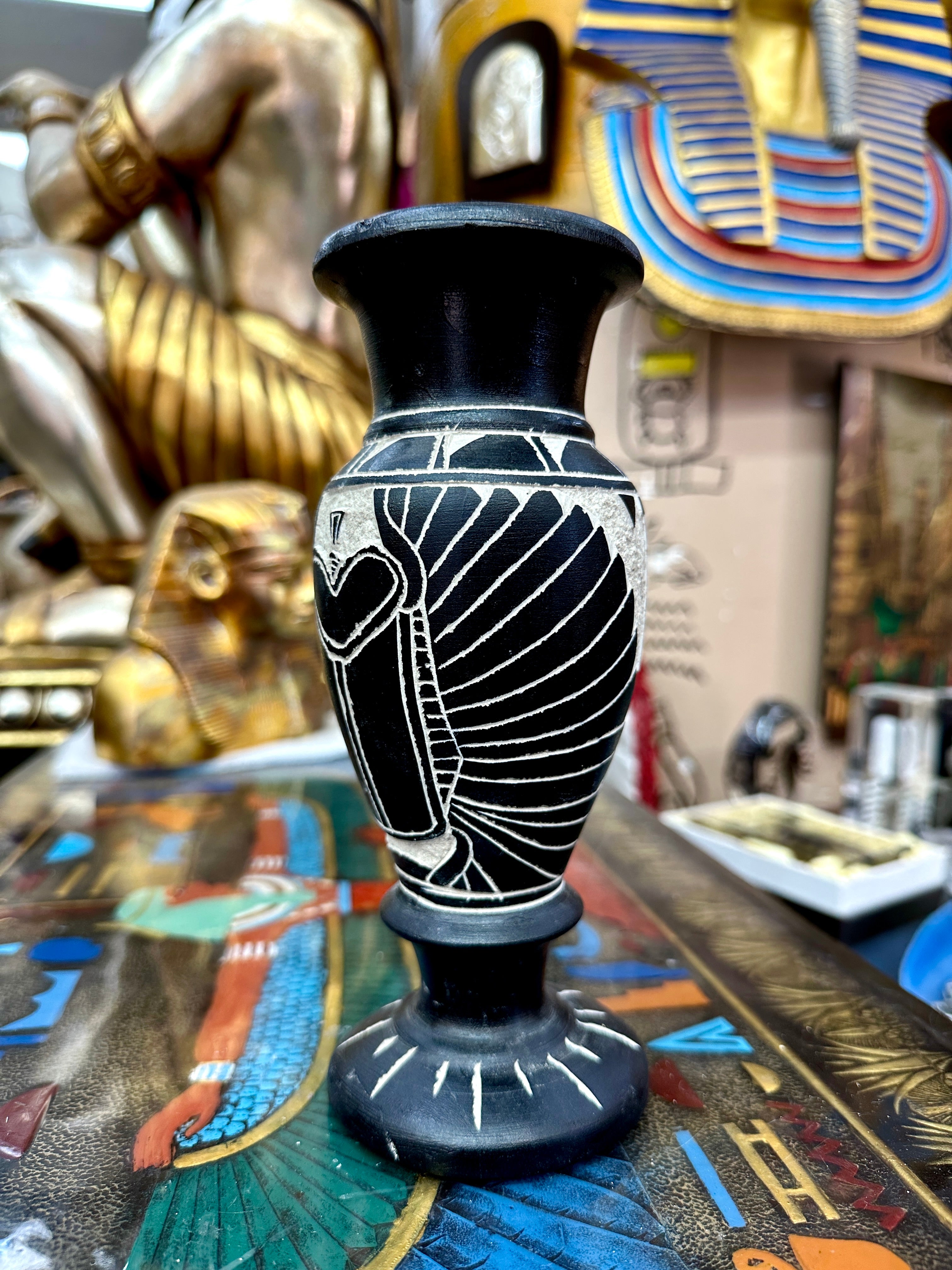 Egyptian Basalt Vase