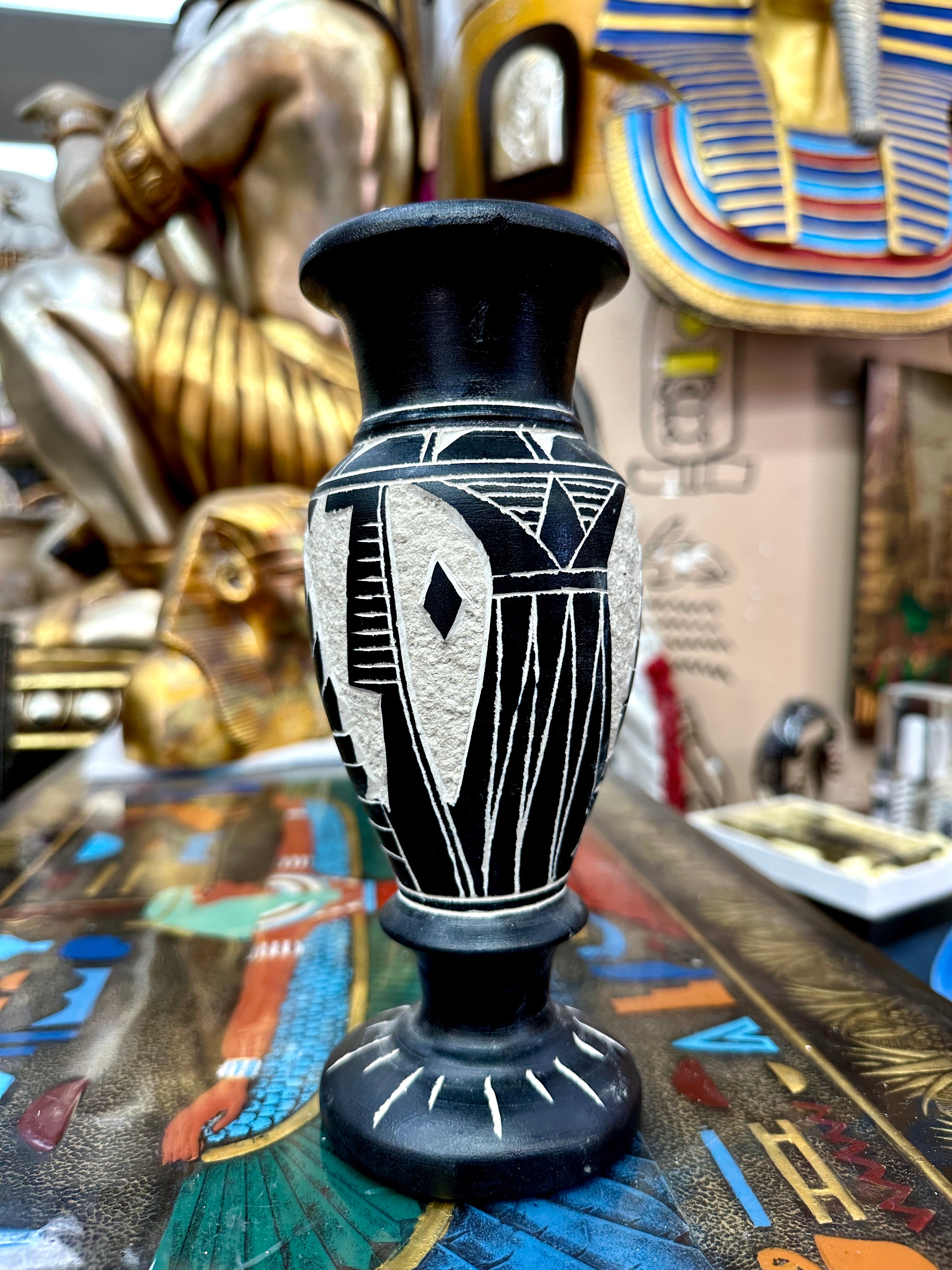 Egyptian Basalt Vase