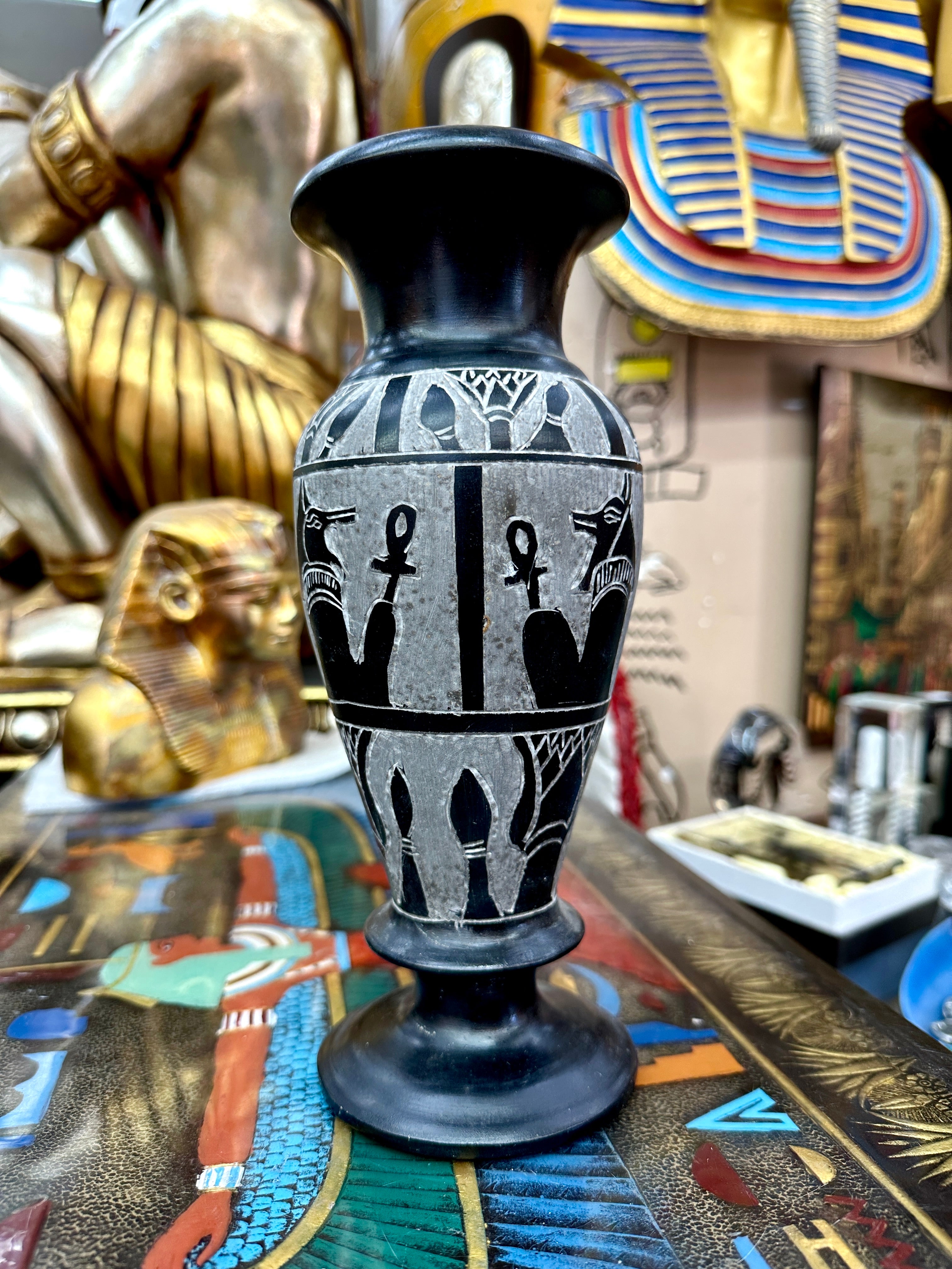 Egyptian Basalt Vase