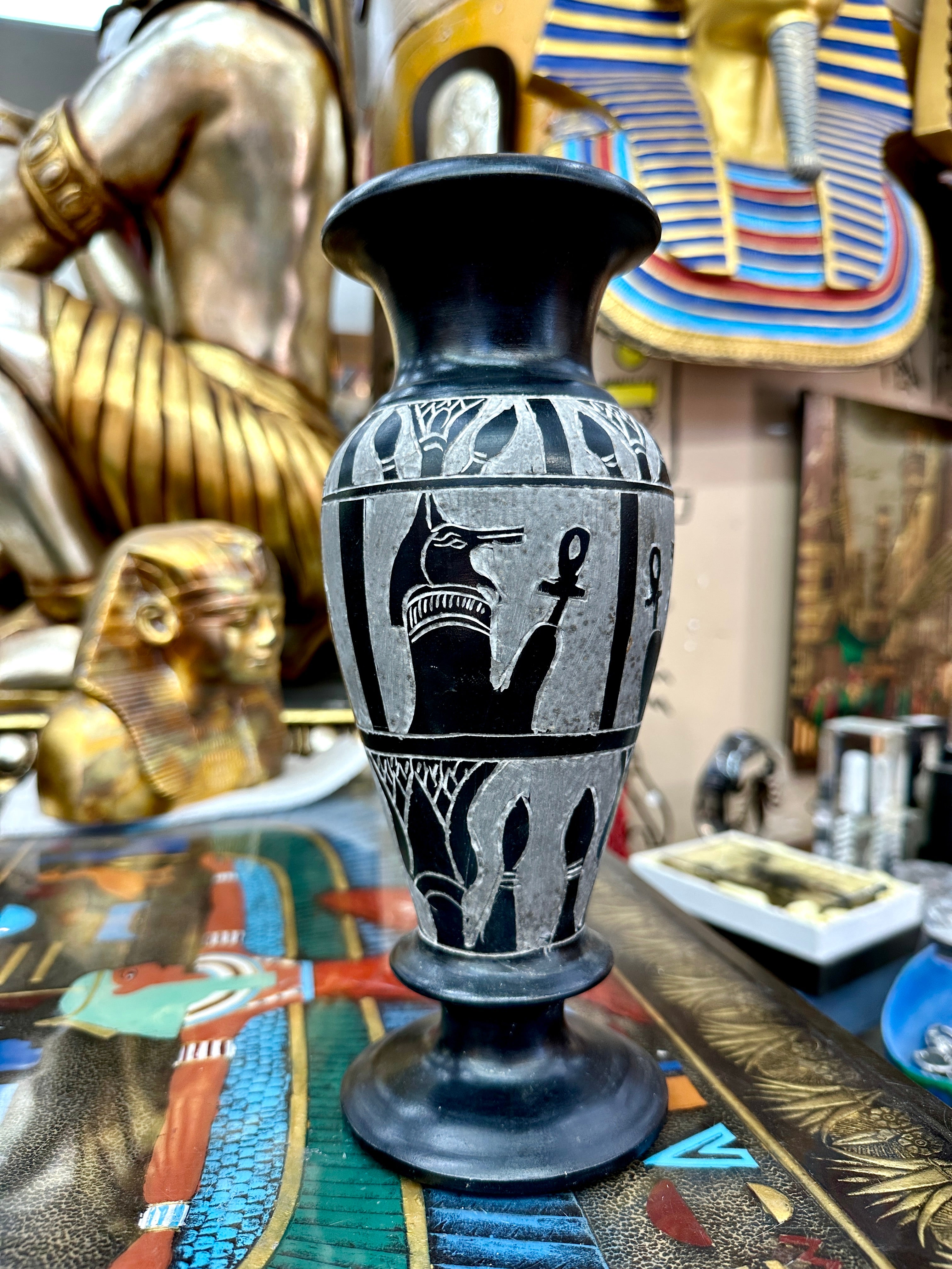 Egyptian Basalt Vase