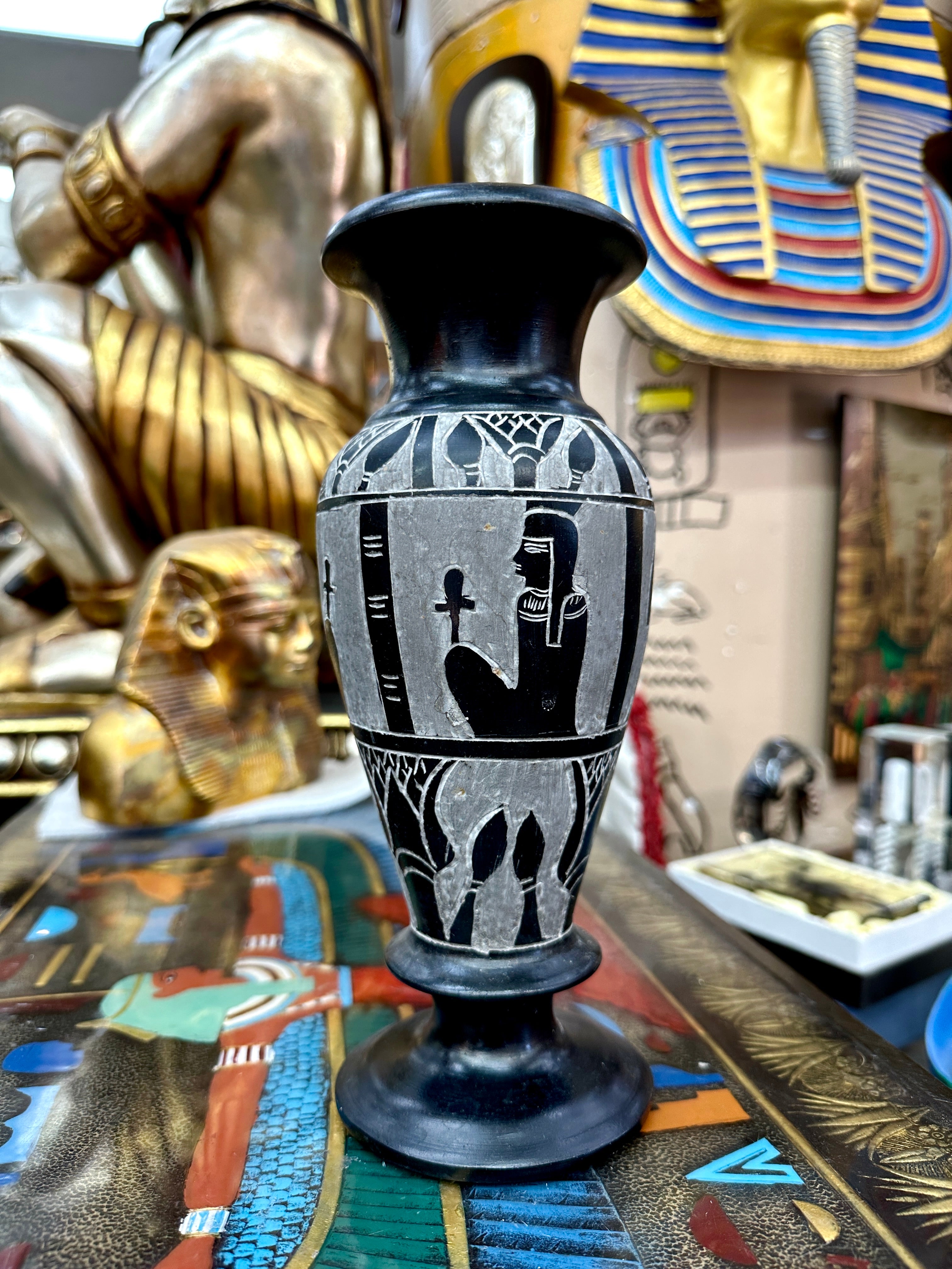 Egyptian Basalt Vase