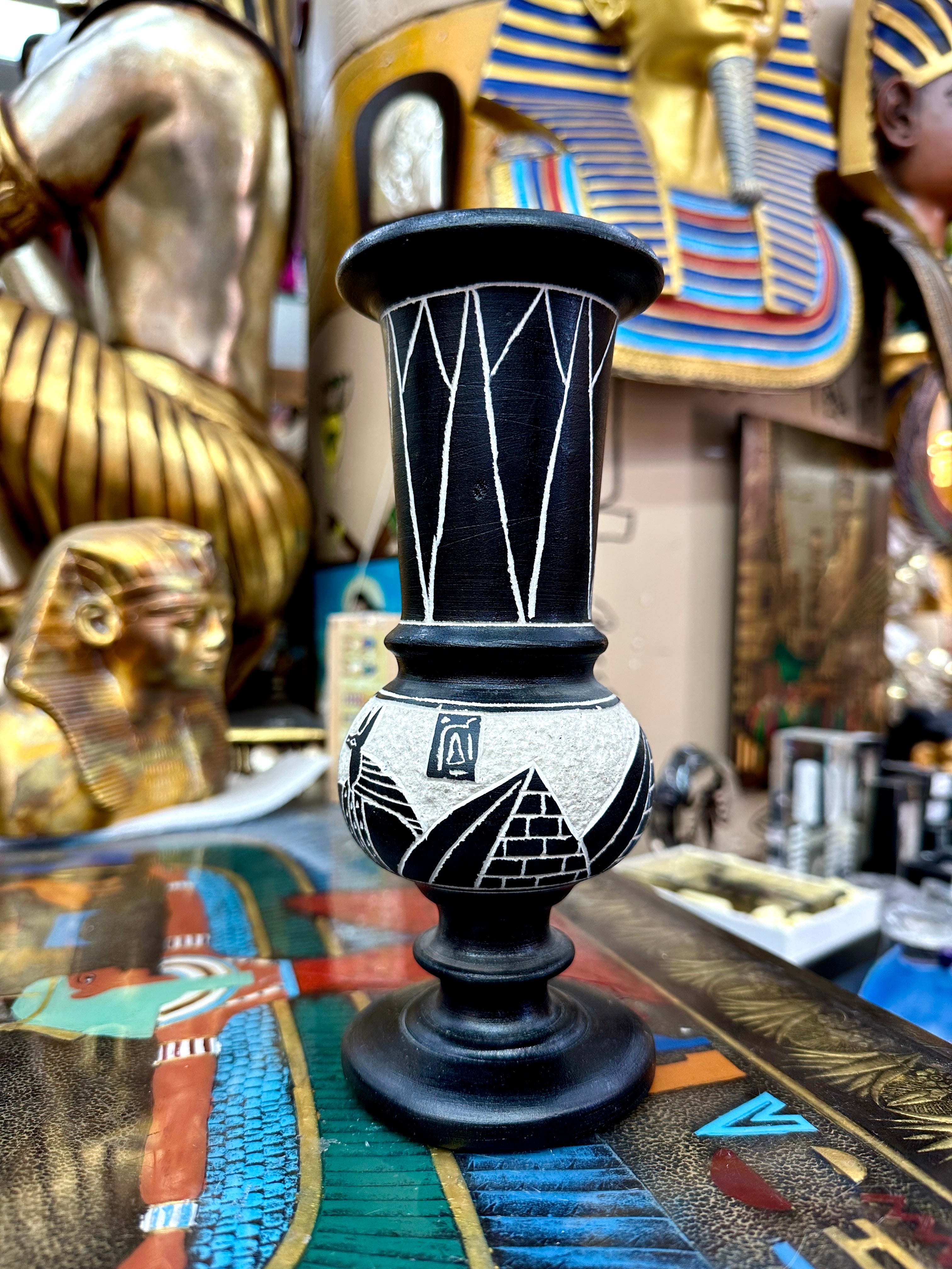 Egyptian Basalt Vase