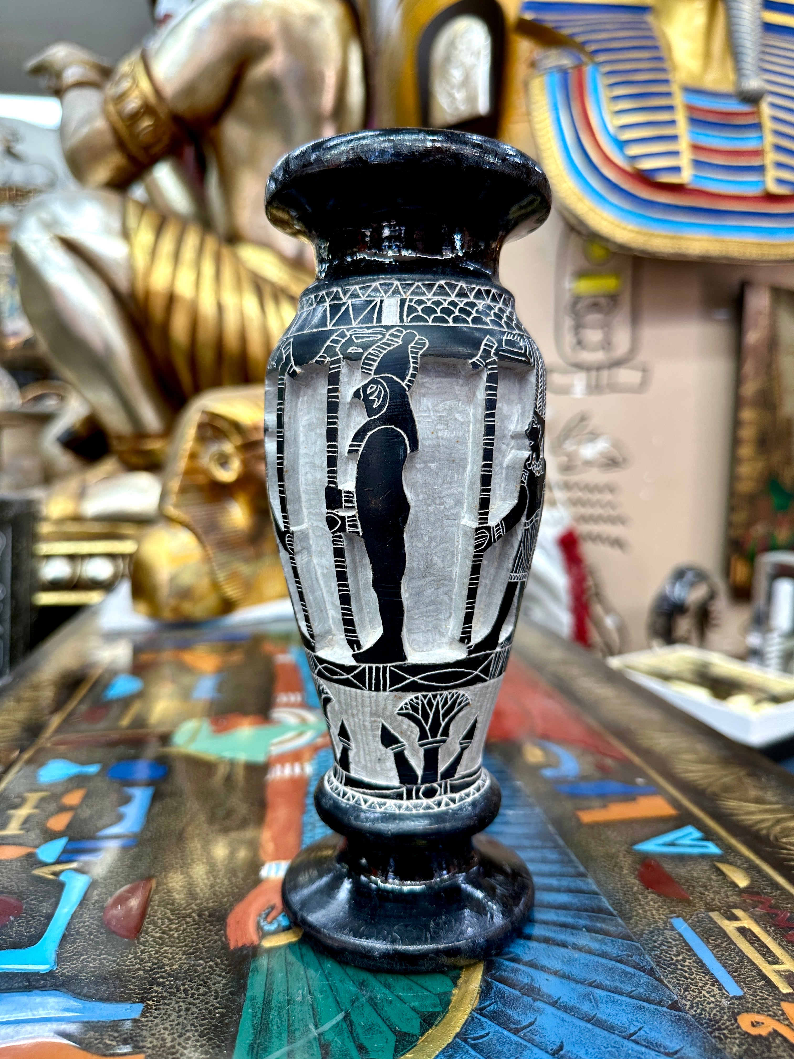 Egyptian Basalt Vase