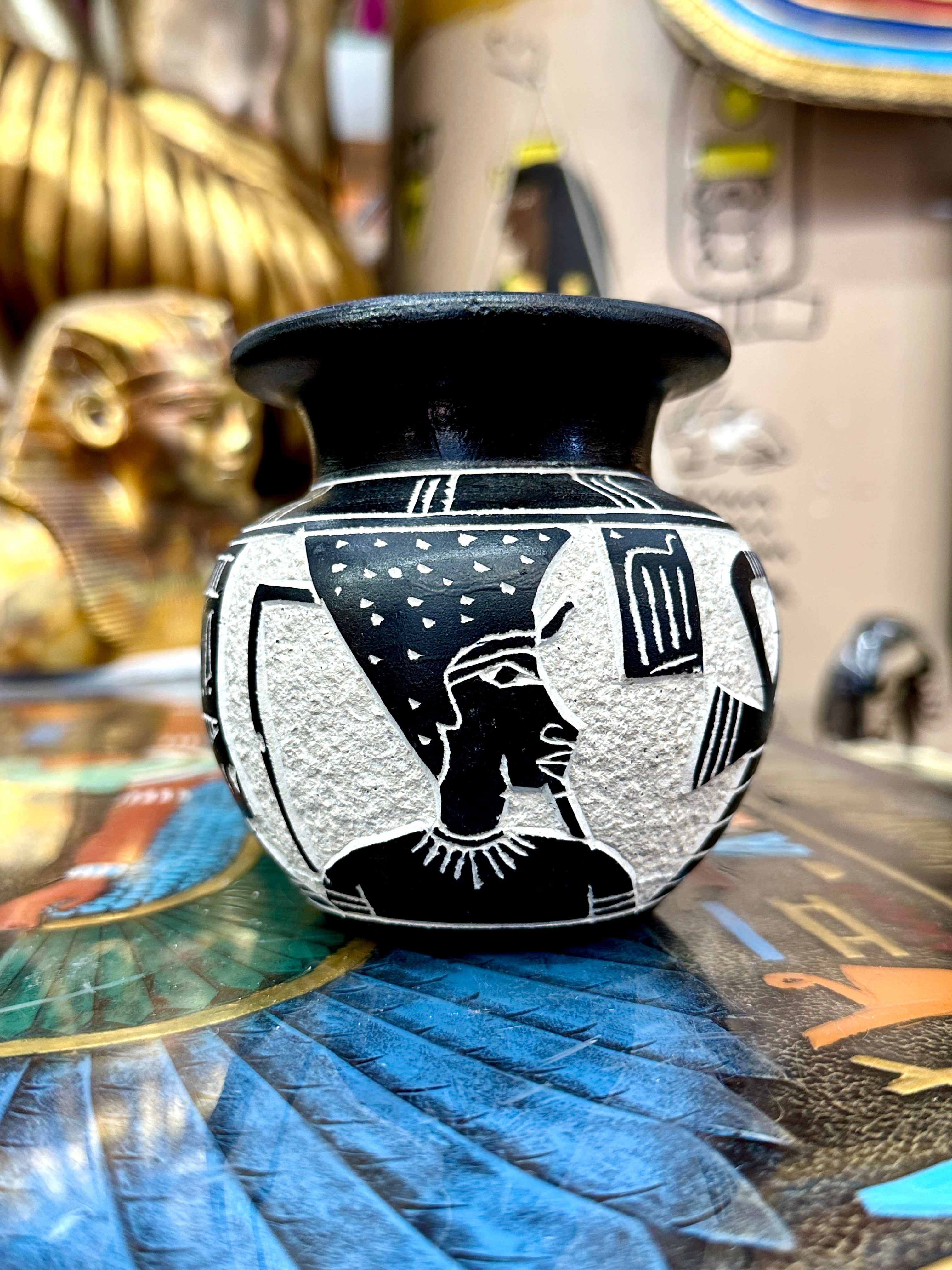 Egyptian Basalt Vase