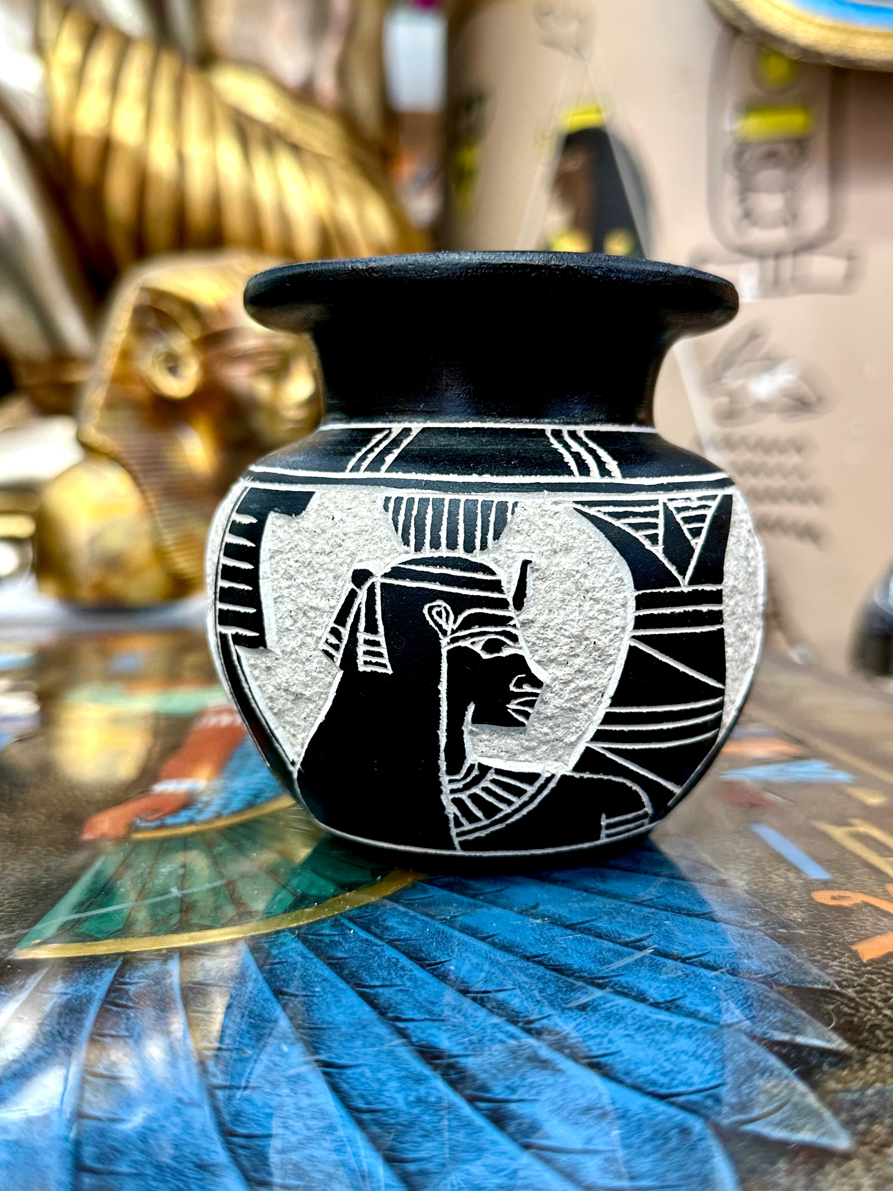 Egyptian Basalt Vase