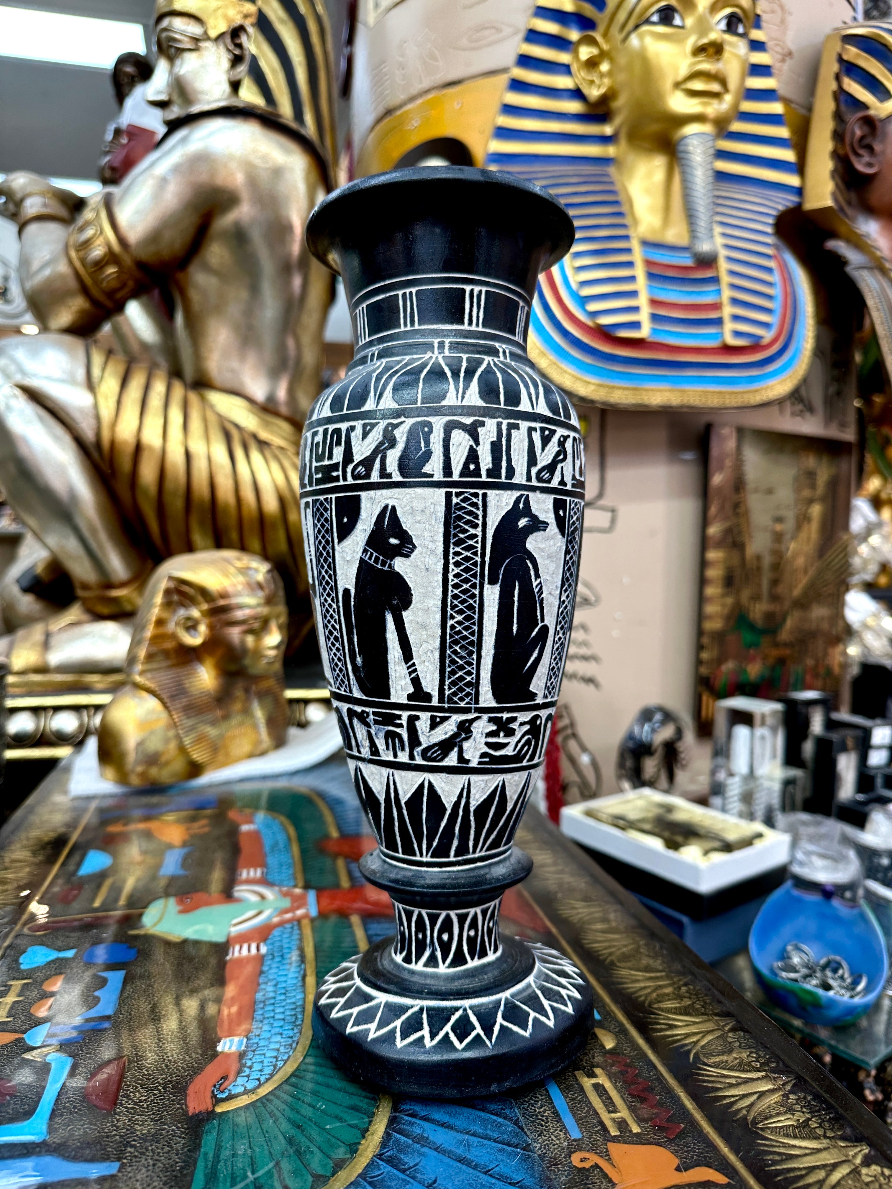 Egyptian Basalt Vase