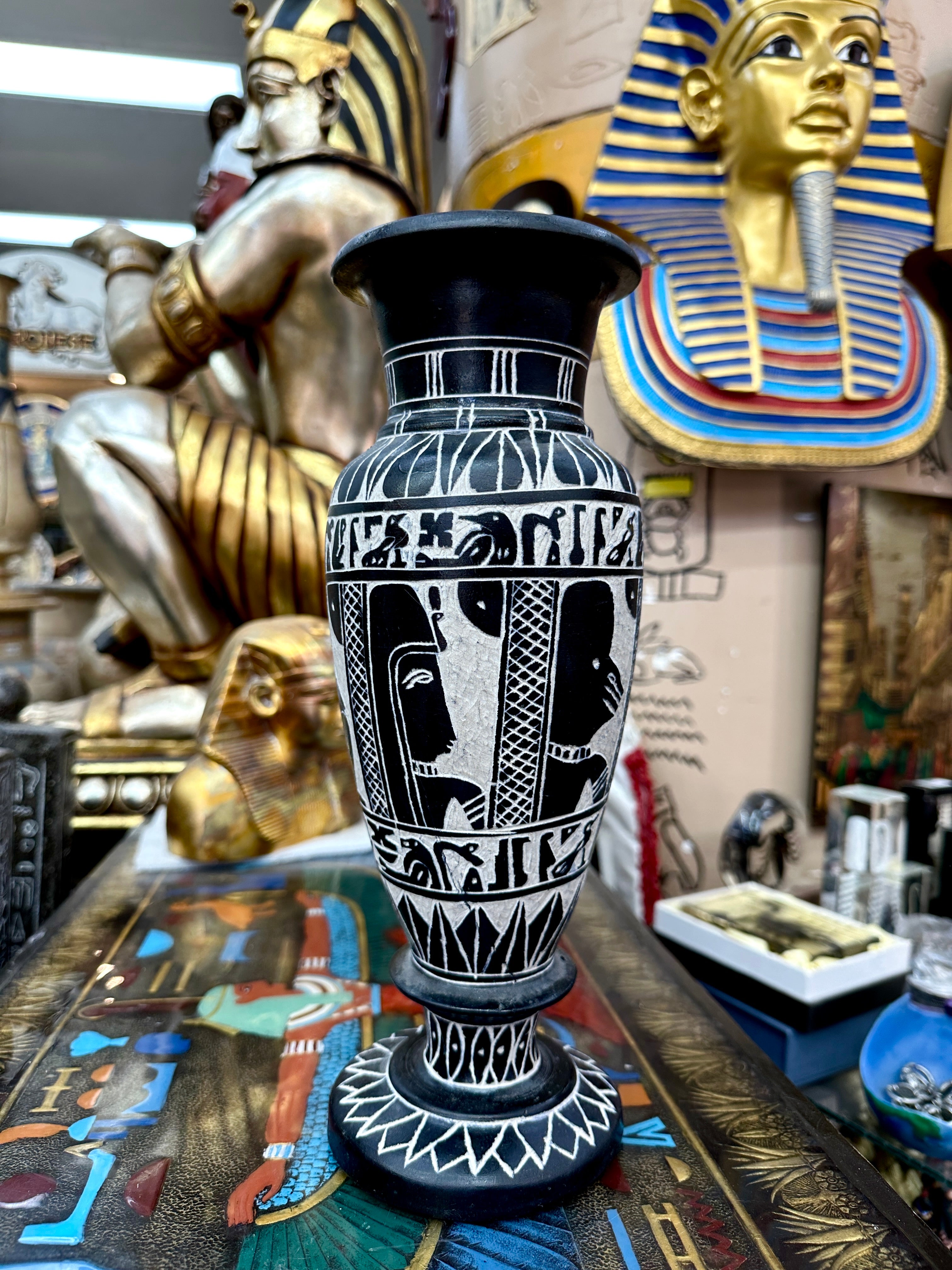 Egyptian Basalt Vase