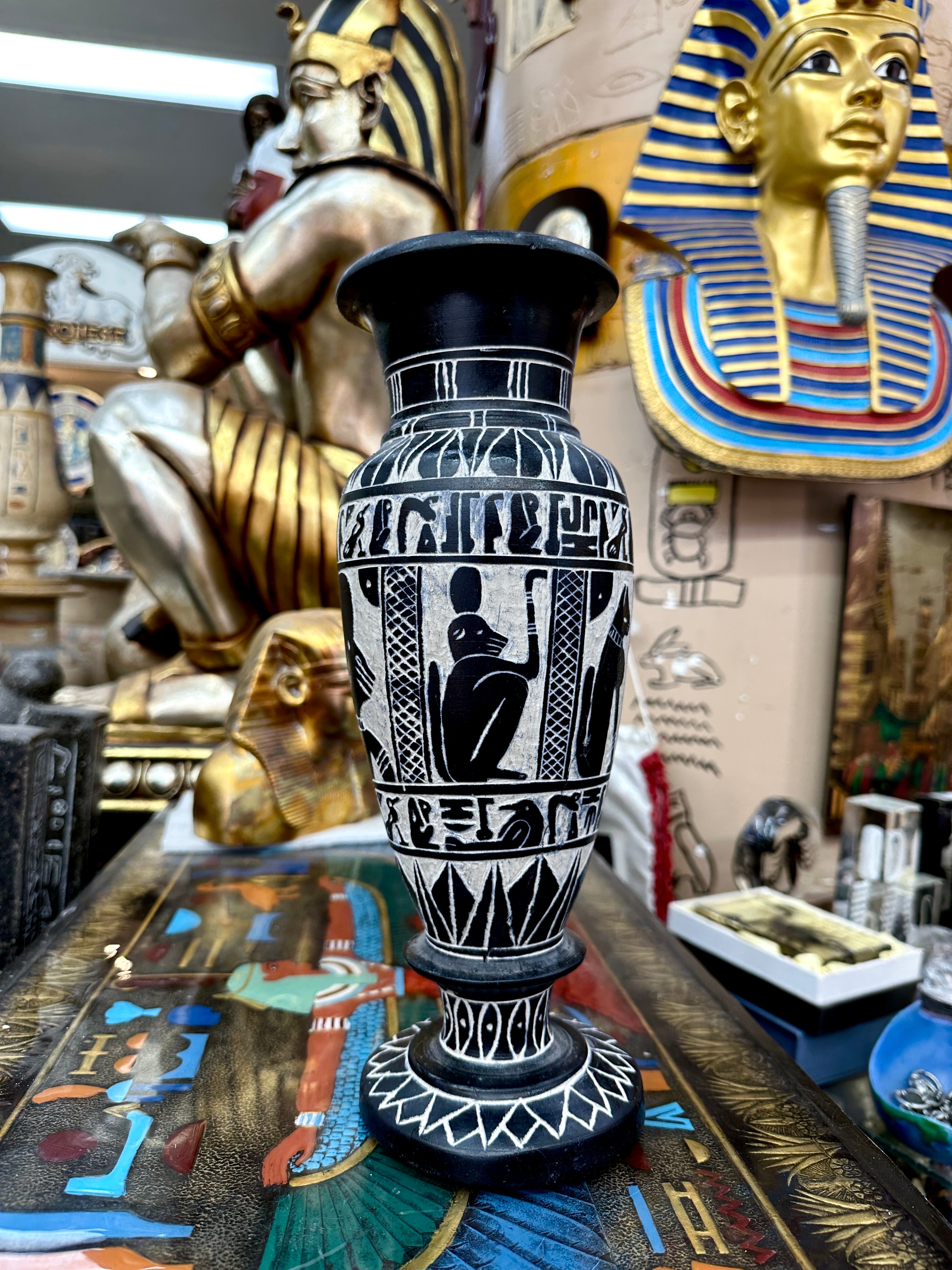 Egyptian Basalt Vase