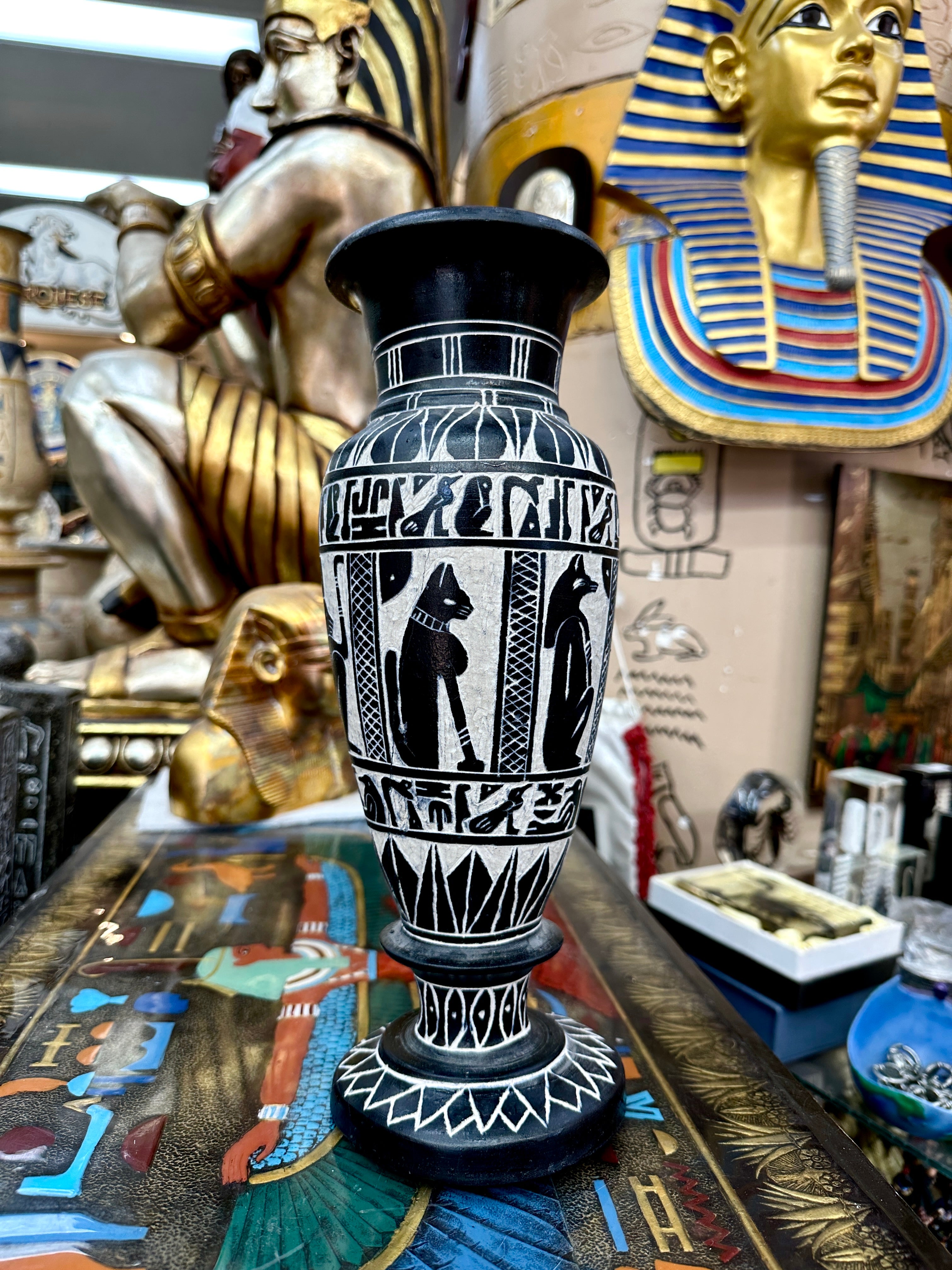 Egyptian Basalt Vase