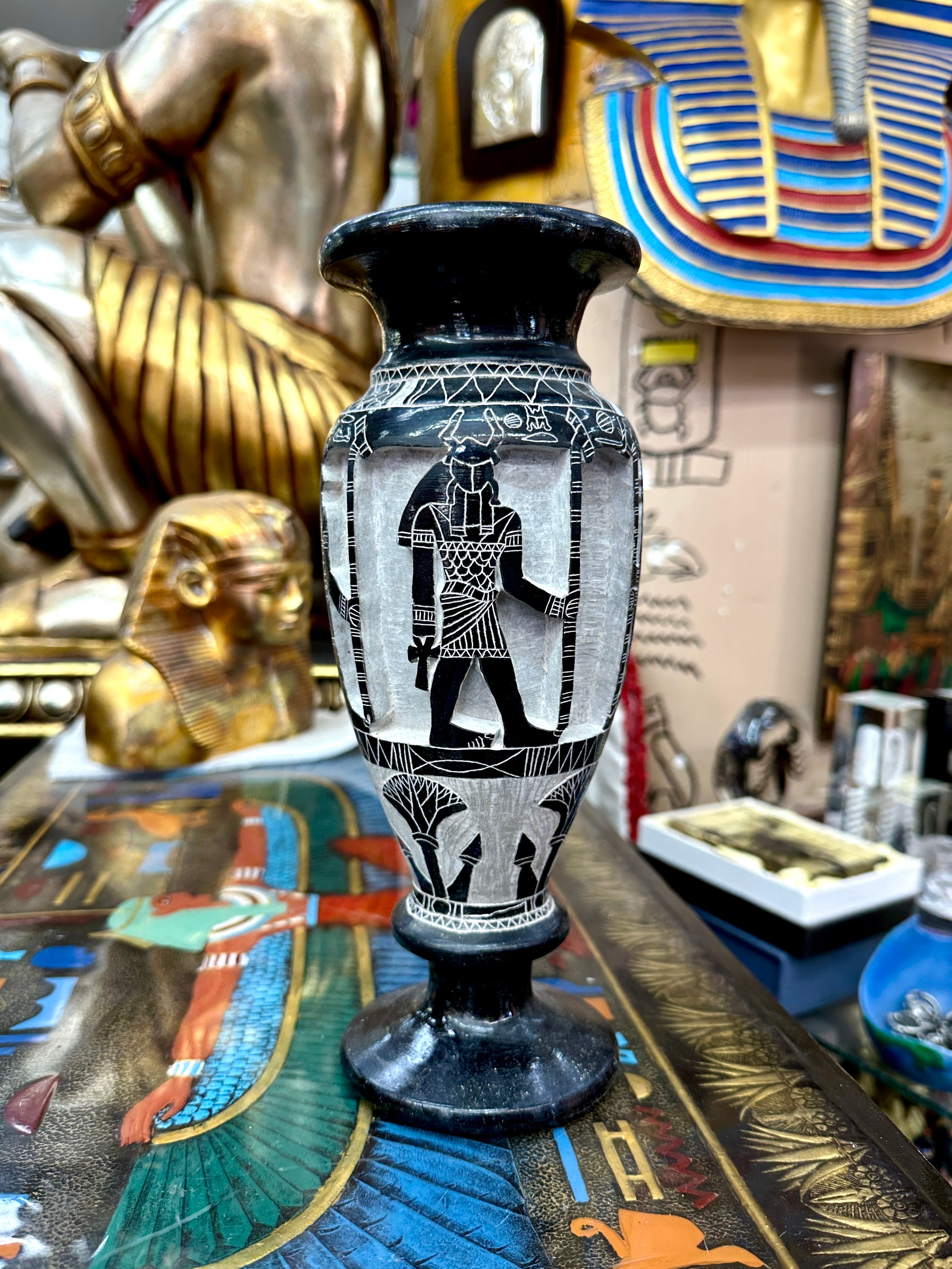 Egyptian Basalt Vase