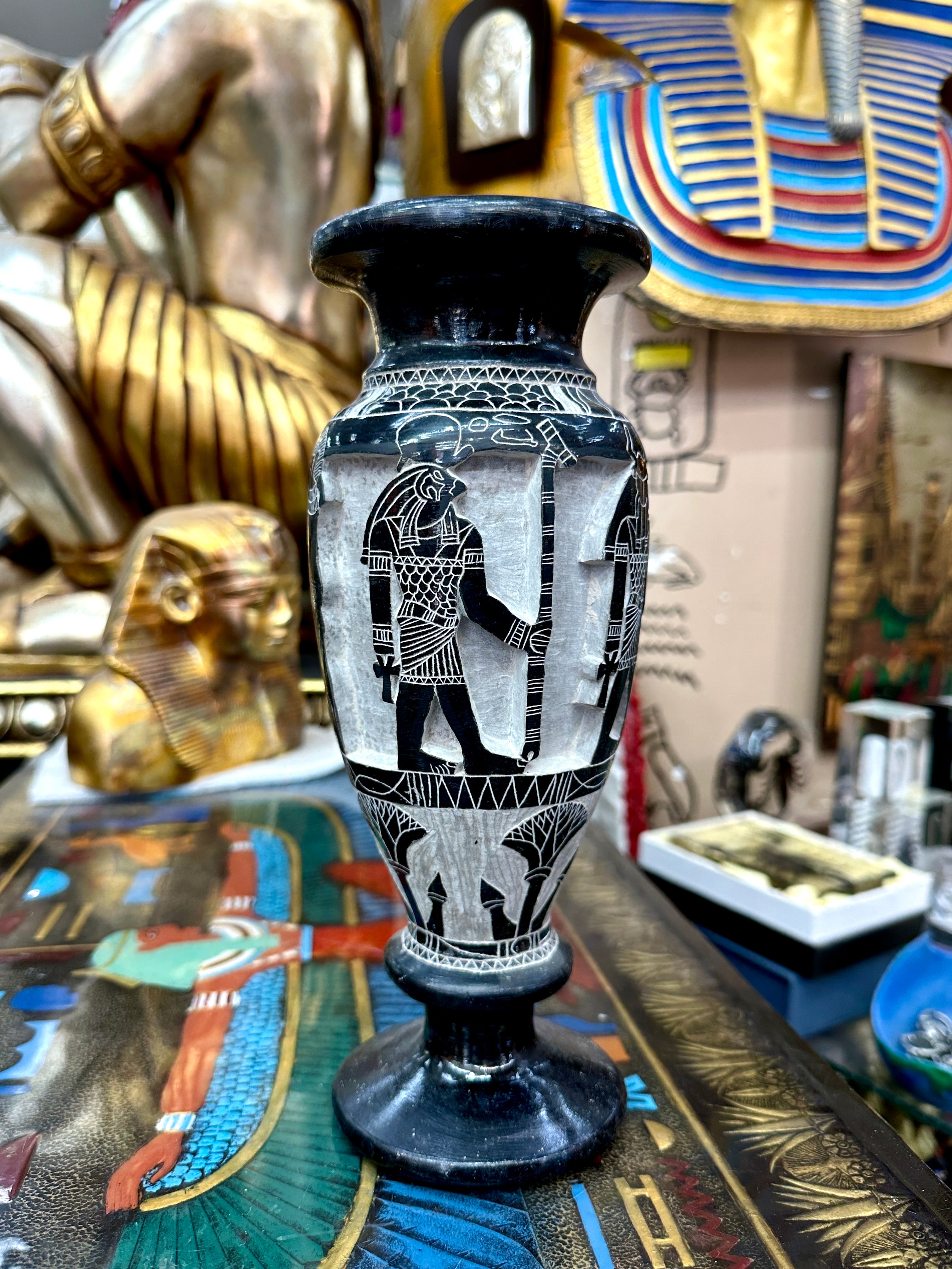 Egyptian Basalt Vase