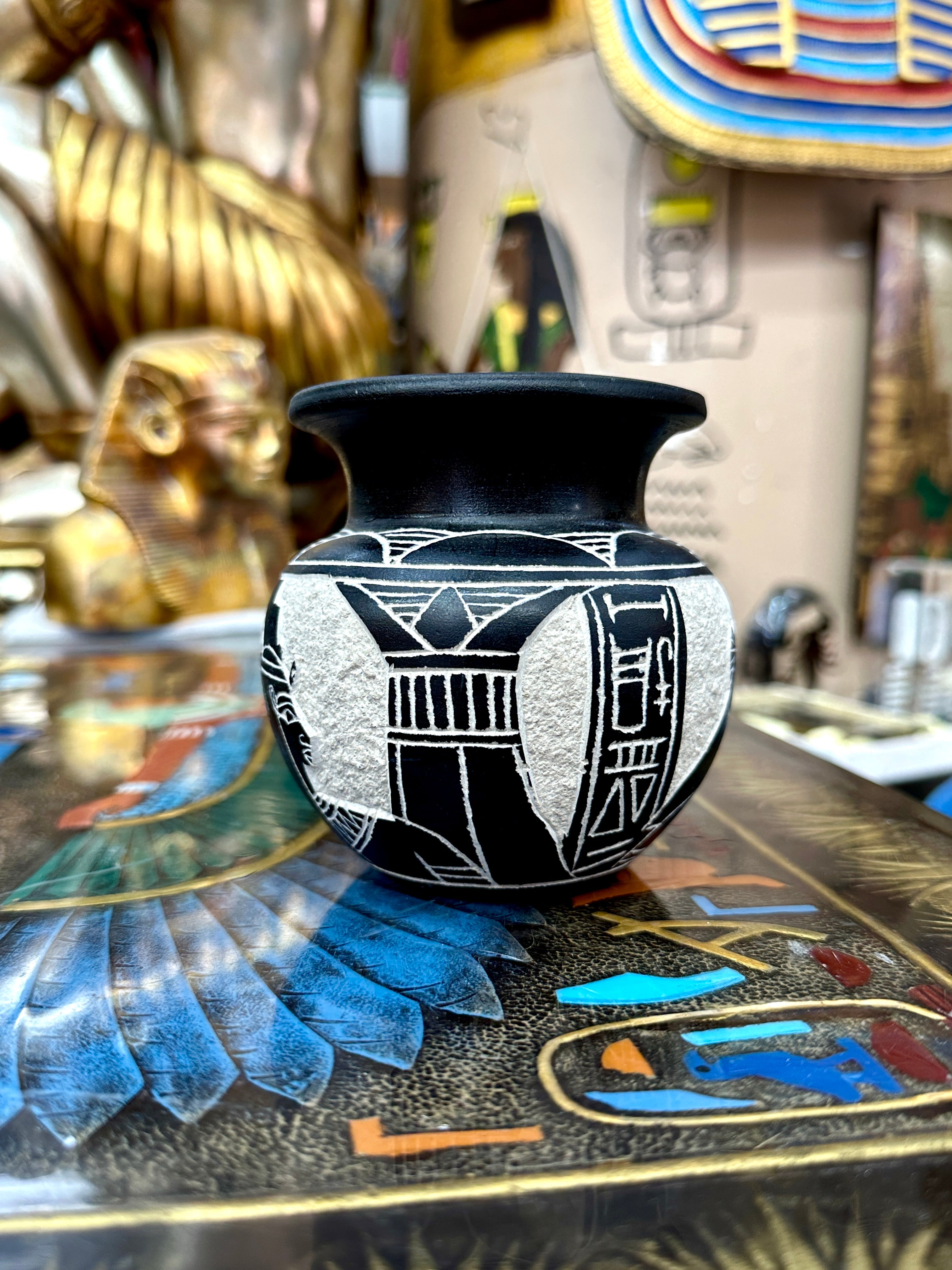 Egyptian Basalt Vase