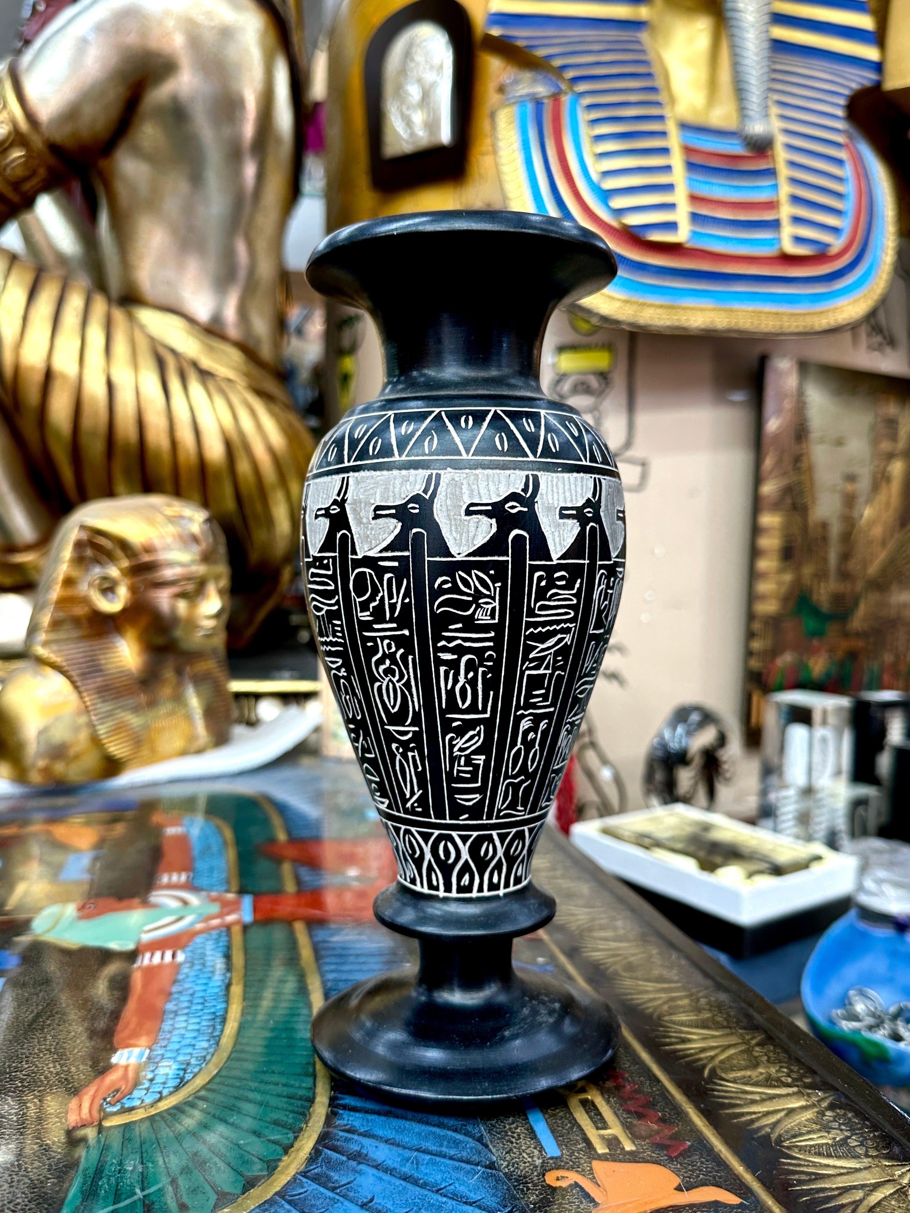 Egyptian Basalt Vase