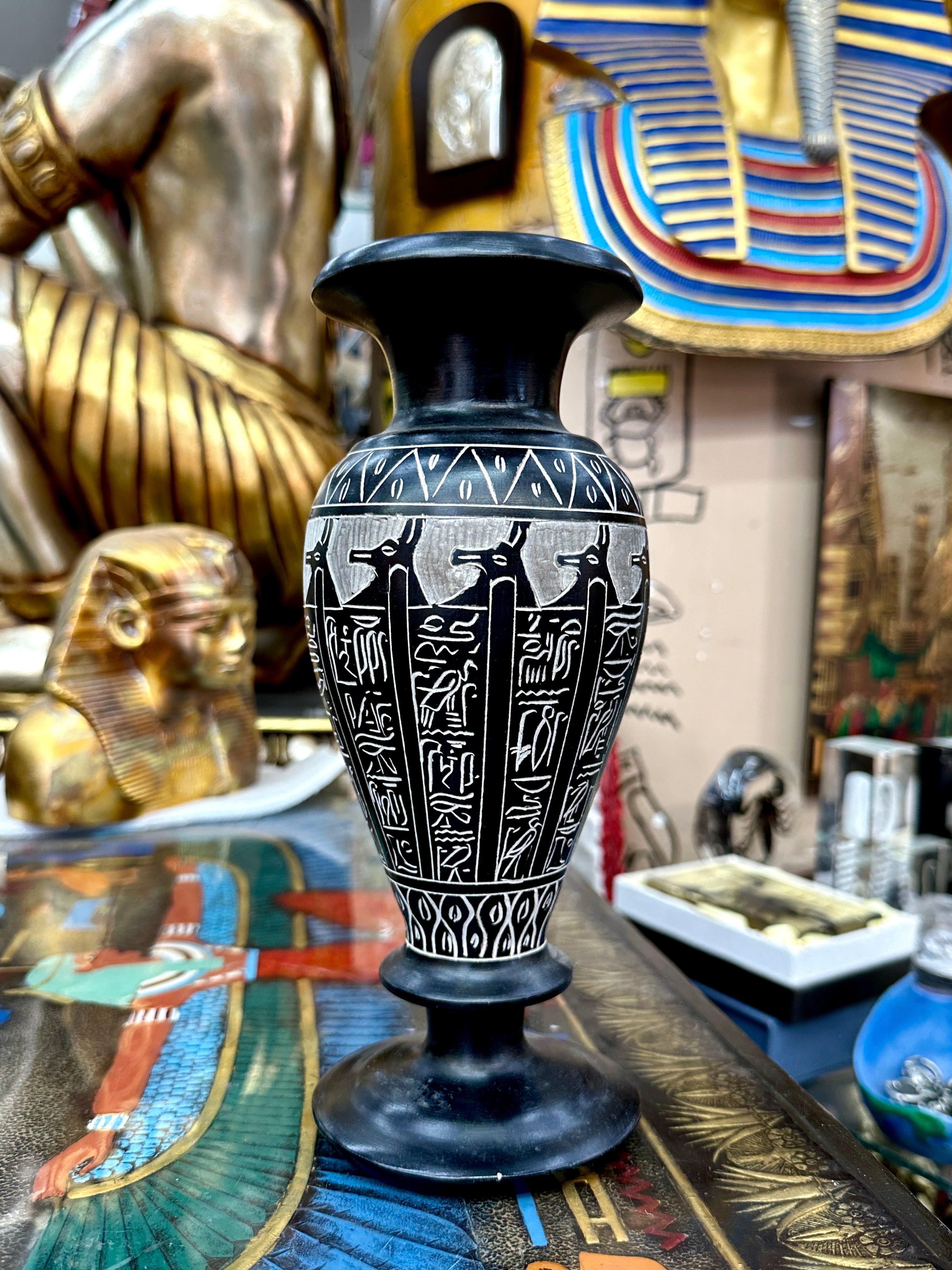 Egyptian Basalt Vase