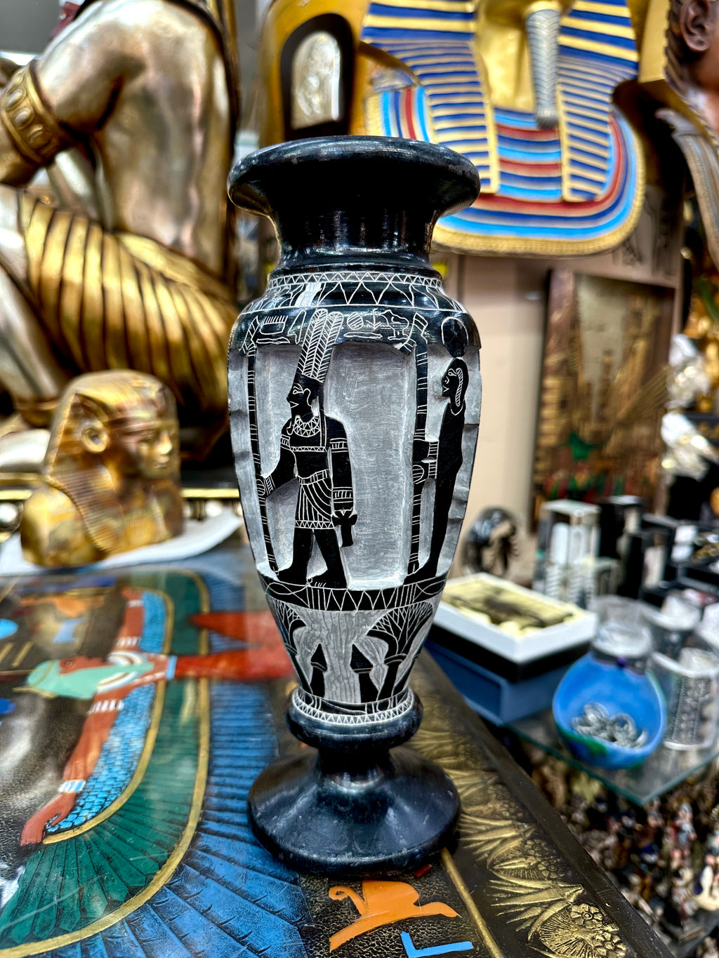 Egyptian Basalt Vase