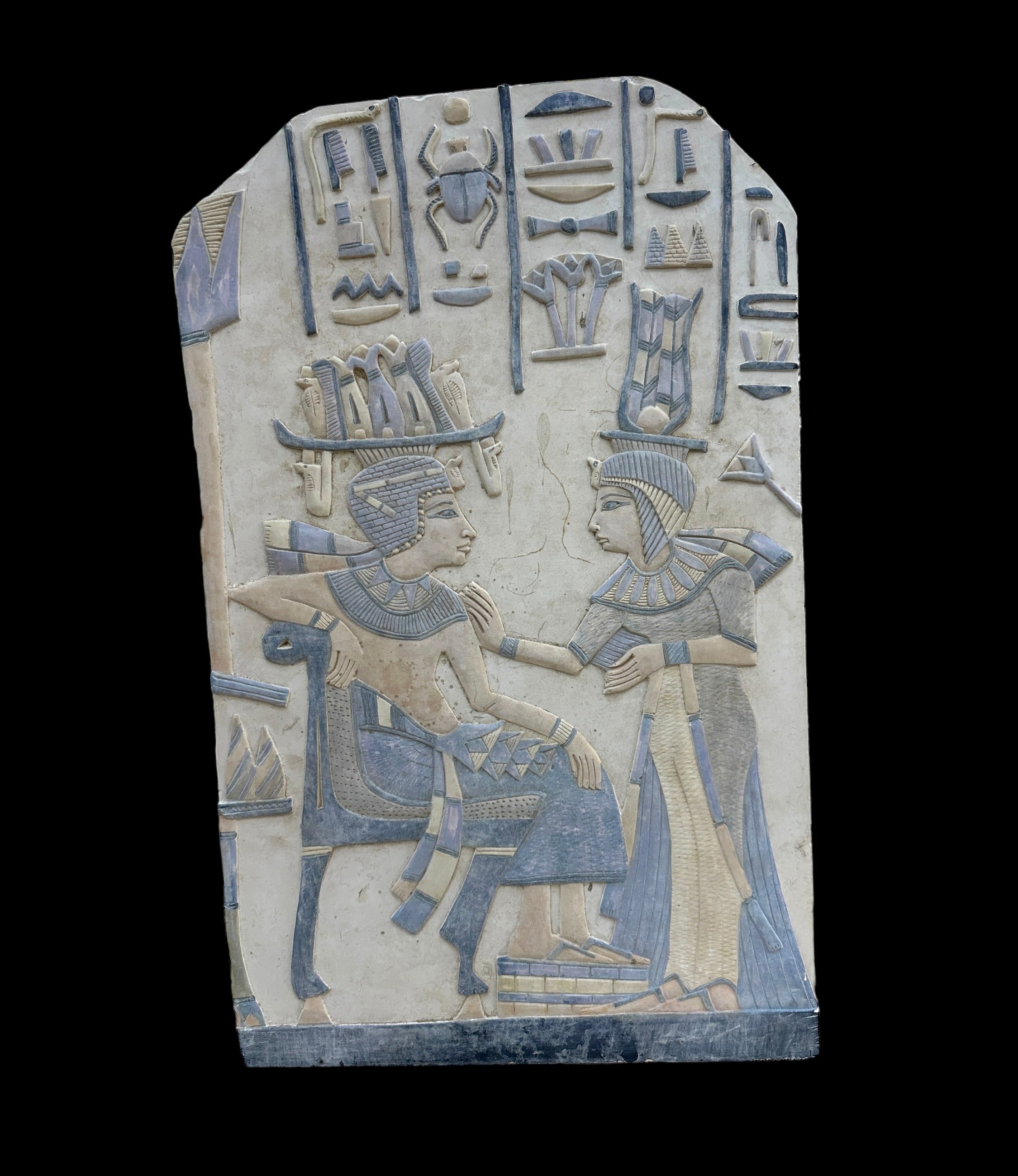 Tutankhamun and Ankhesenamun Plaque