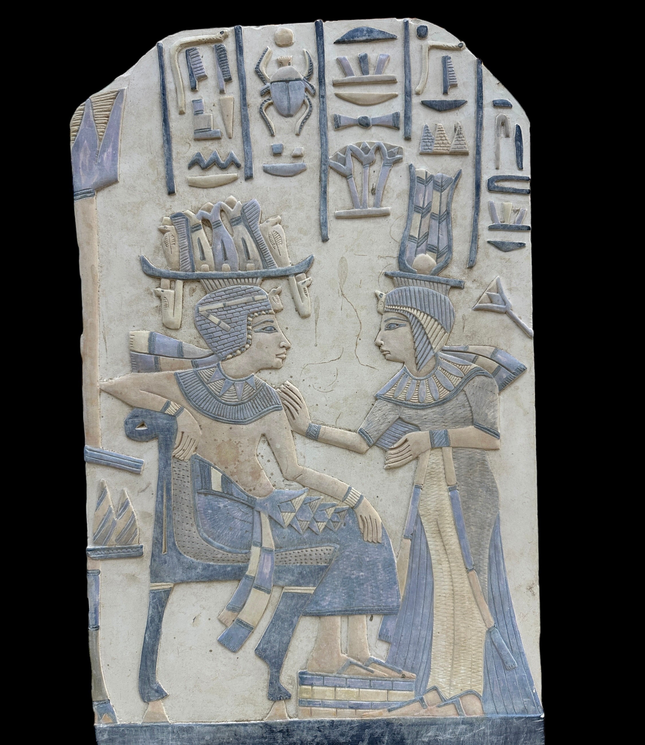 Tutankhamun and Ankhesenamun Plaque