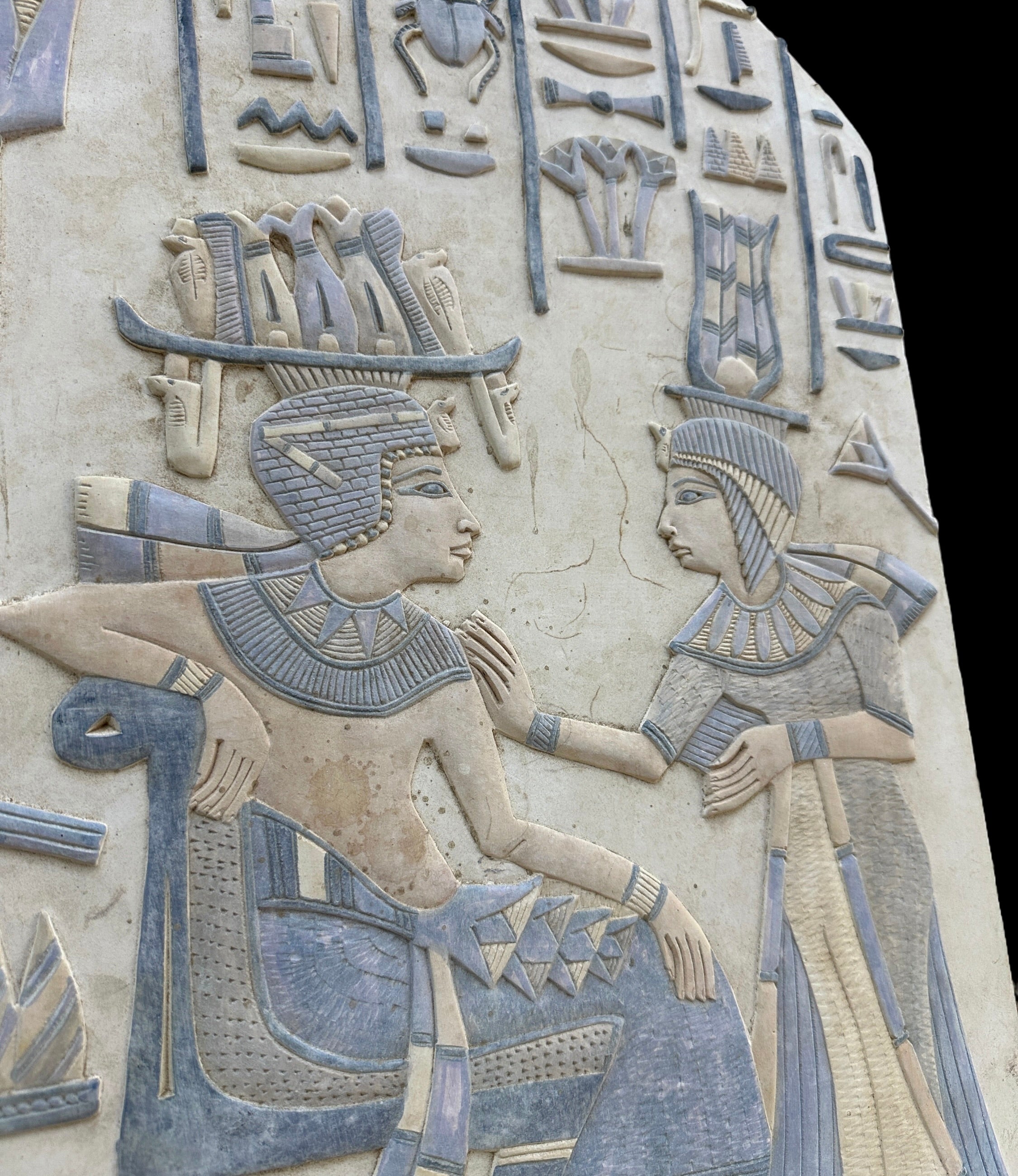 Tutankhamun and Ankhesenamun Plaque