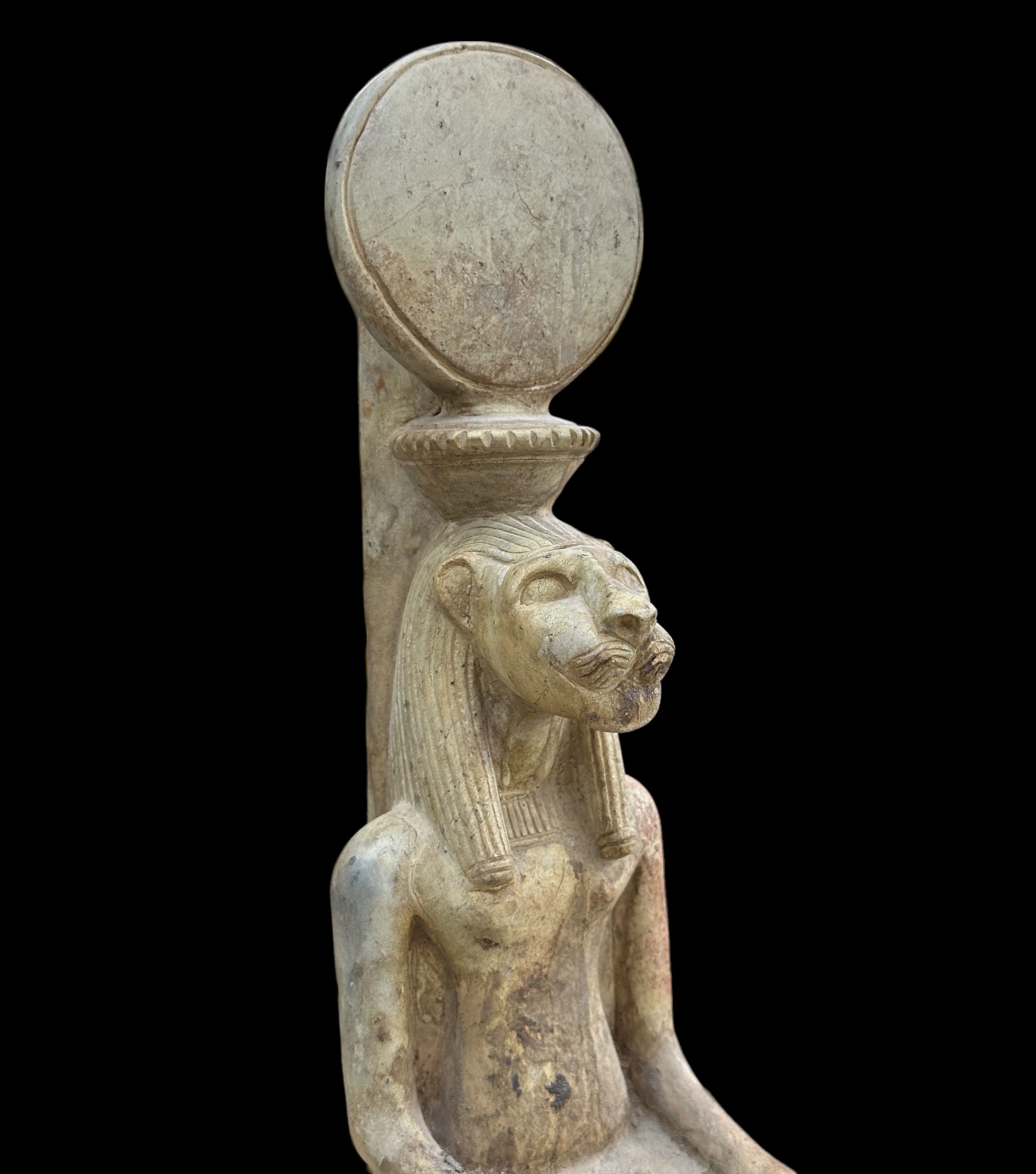 Handcarved Limestone Sekhmet