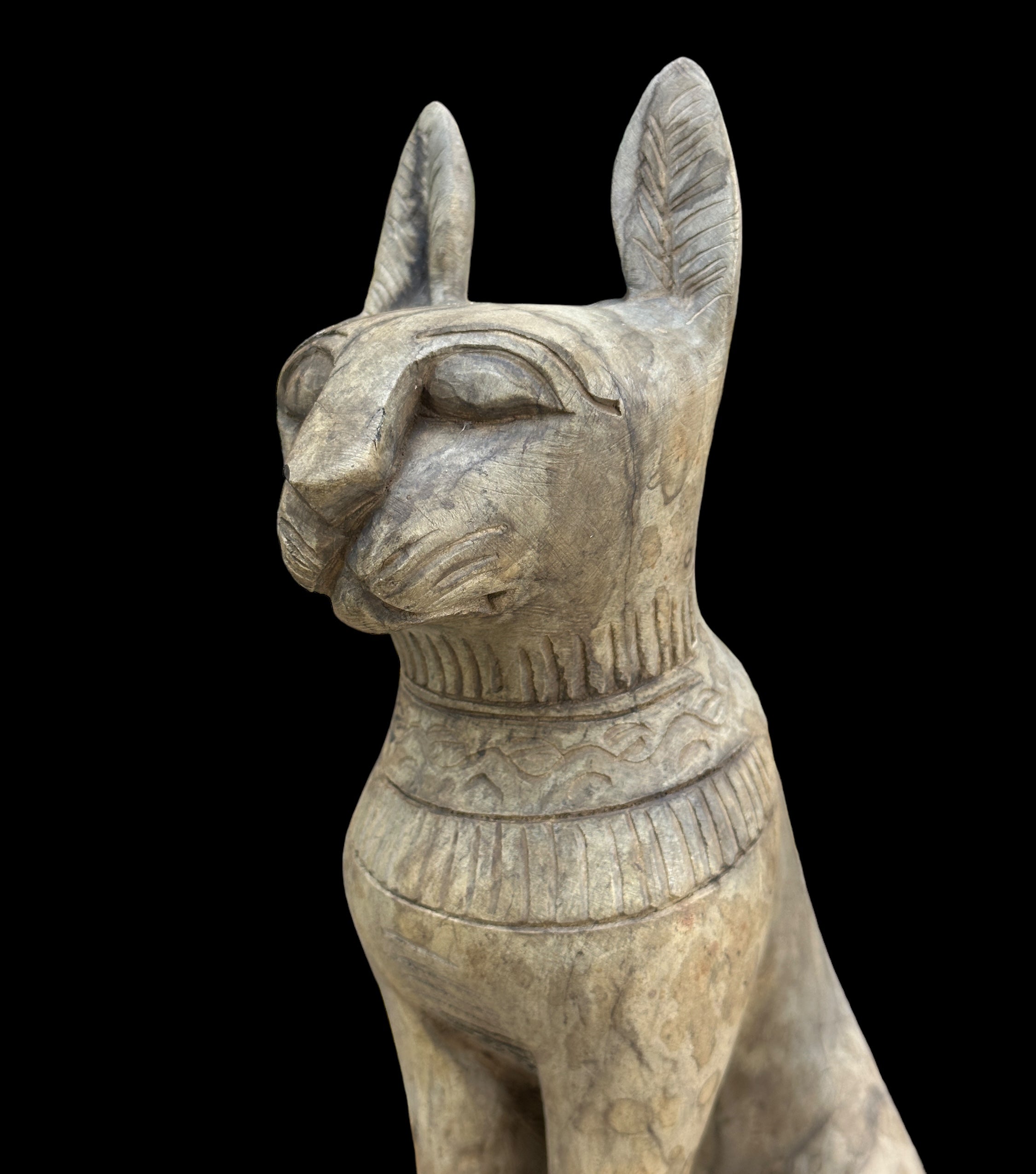 Bastet Statue - Handcarved Limestone