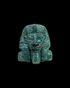 Pharaoh Bust - Blue Faience