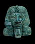 Pharaoh Bust - Blue Faience