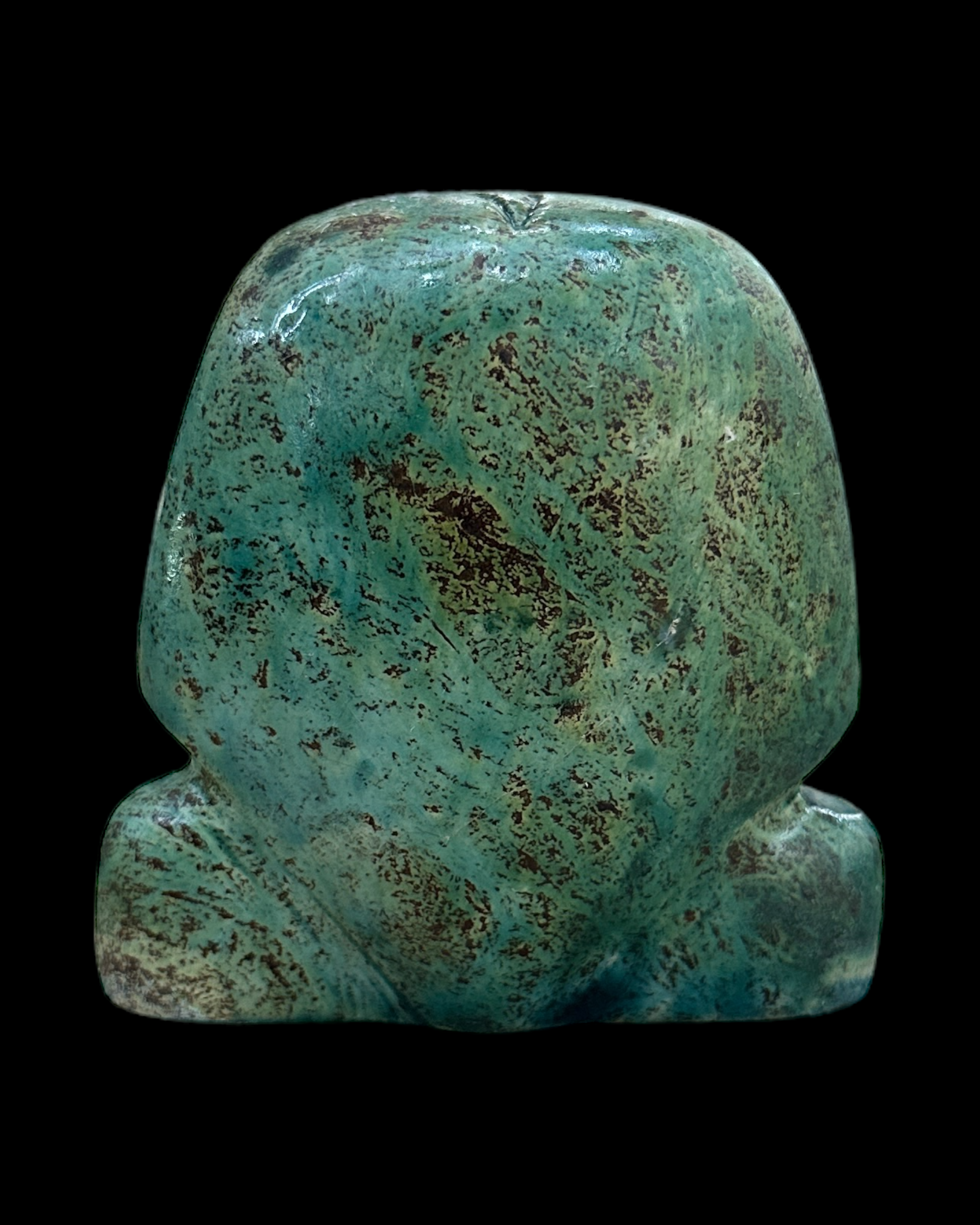 Pharaoh Bust - Blue Faience