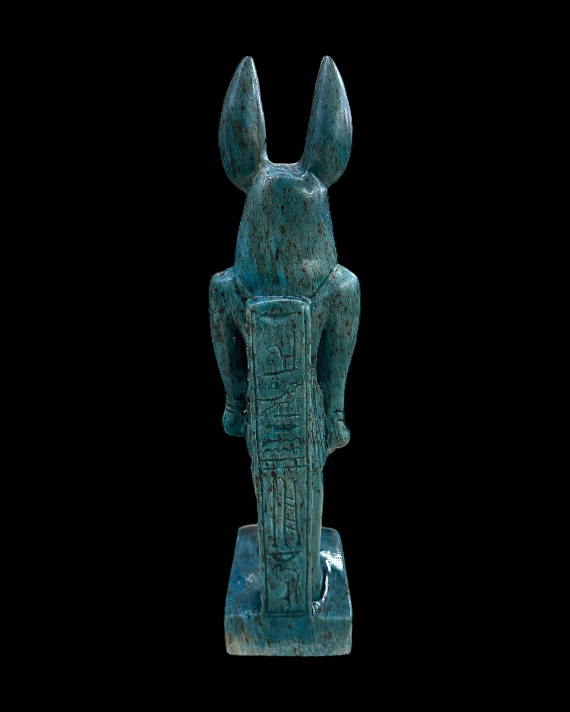 Anubis Statue - Blue Faience