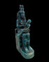 Isis Nursing Horus Statue - Blue Faience