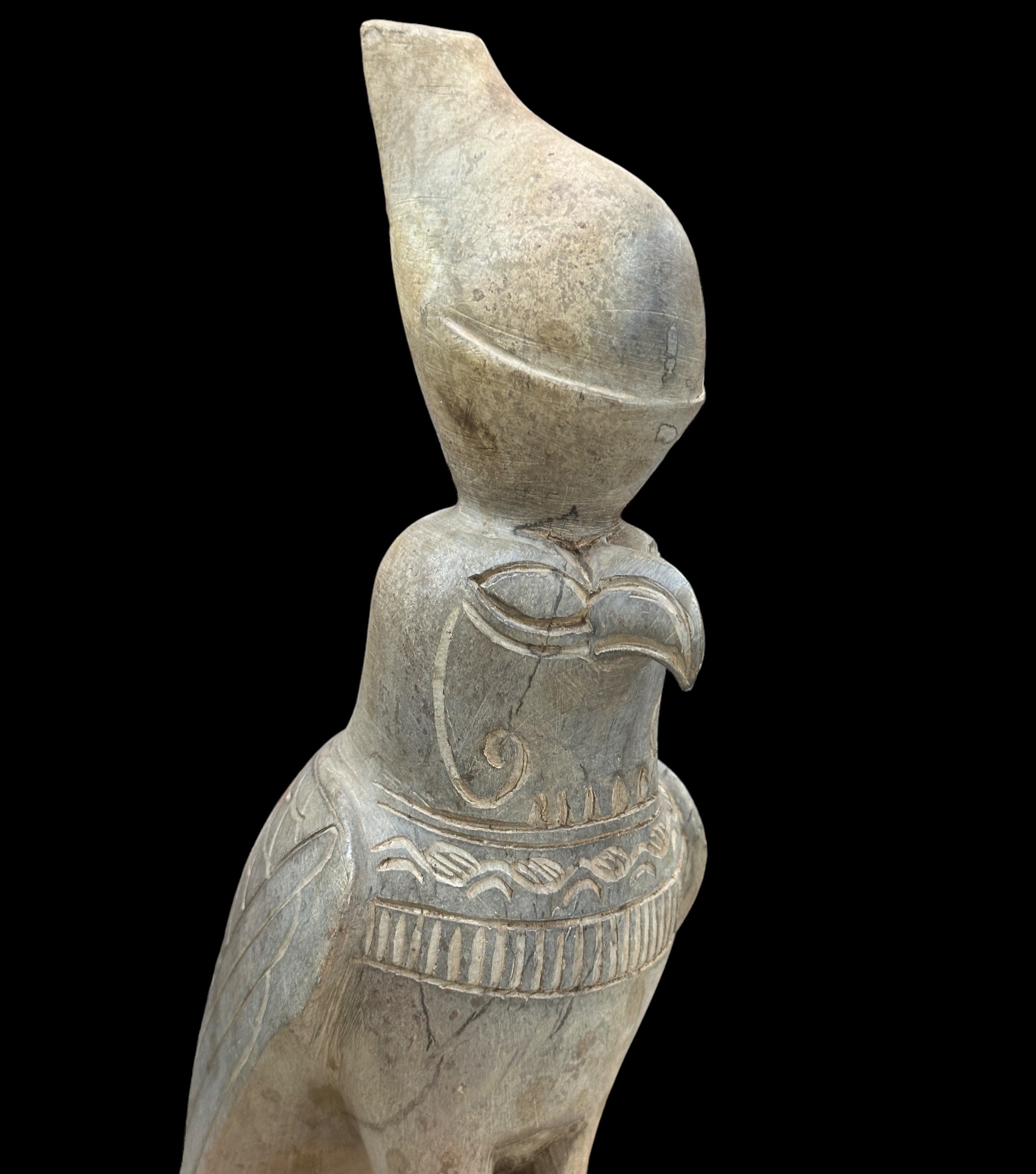 Horus Statue - Handcarved Limestone