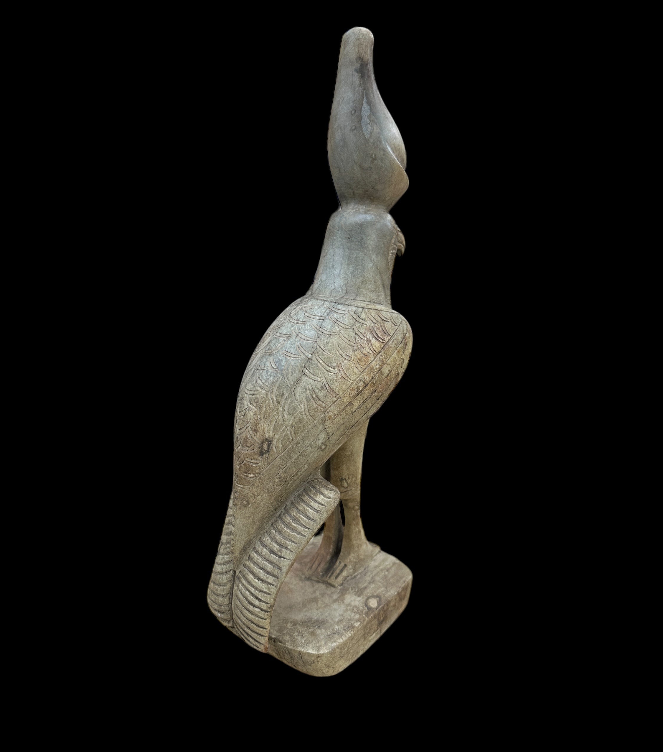 Horus Statue - Handcarved Limestone