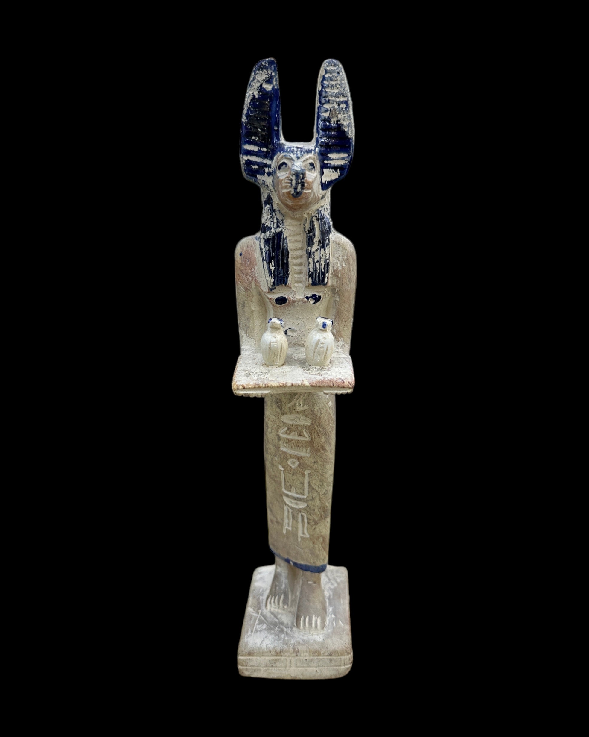 Anubis Carrying Canopic Jars Statue