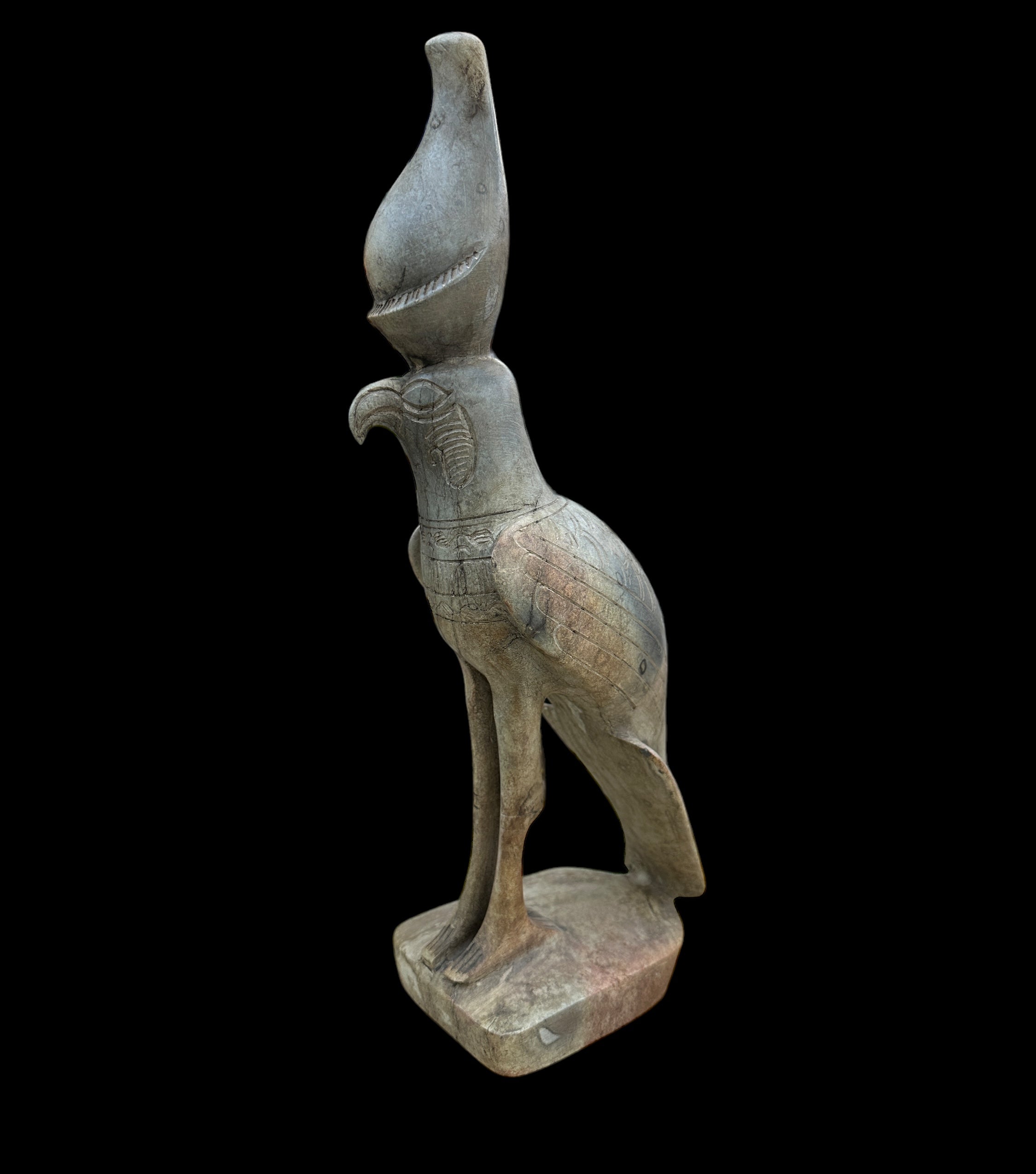 Horus Statue - Handcarved Limestone