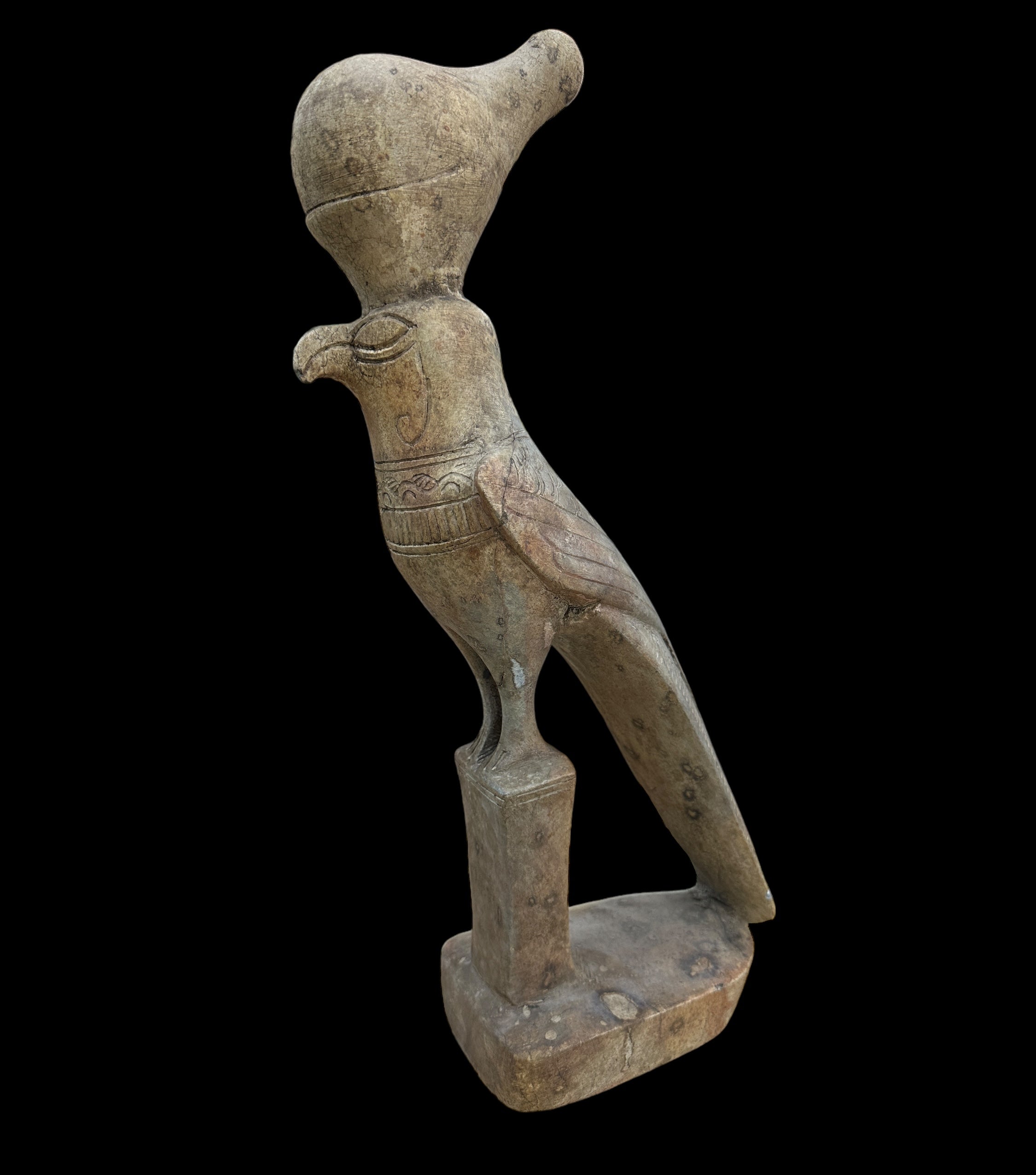 Horus Statue - Handcarved Limestone