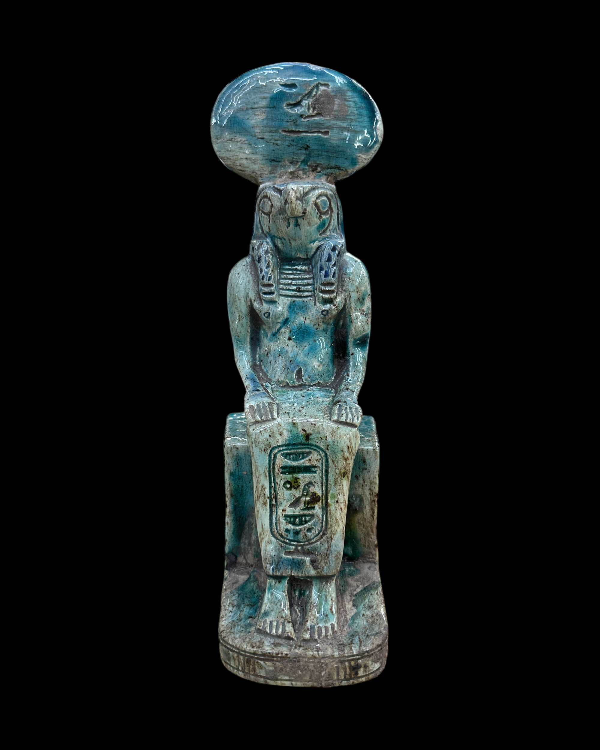 Ra Statue - Blue Faience