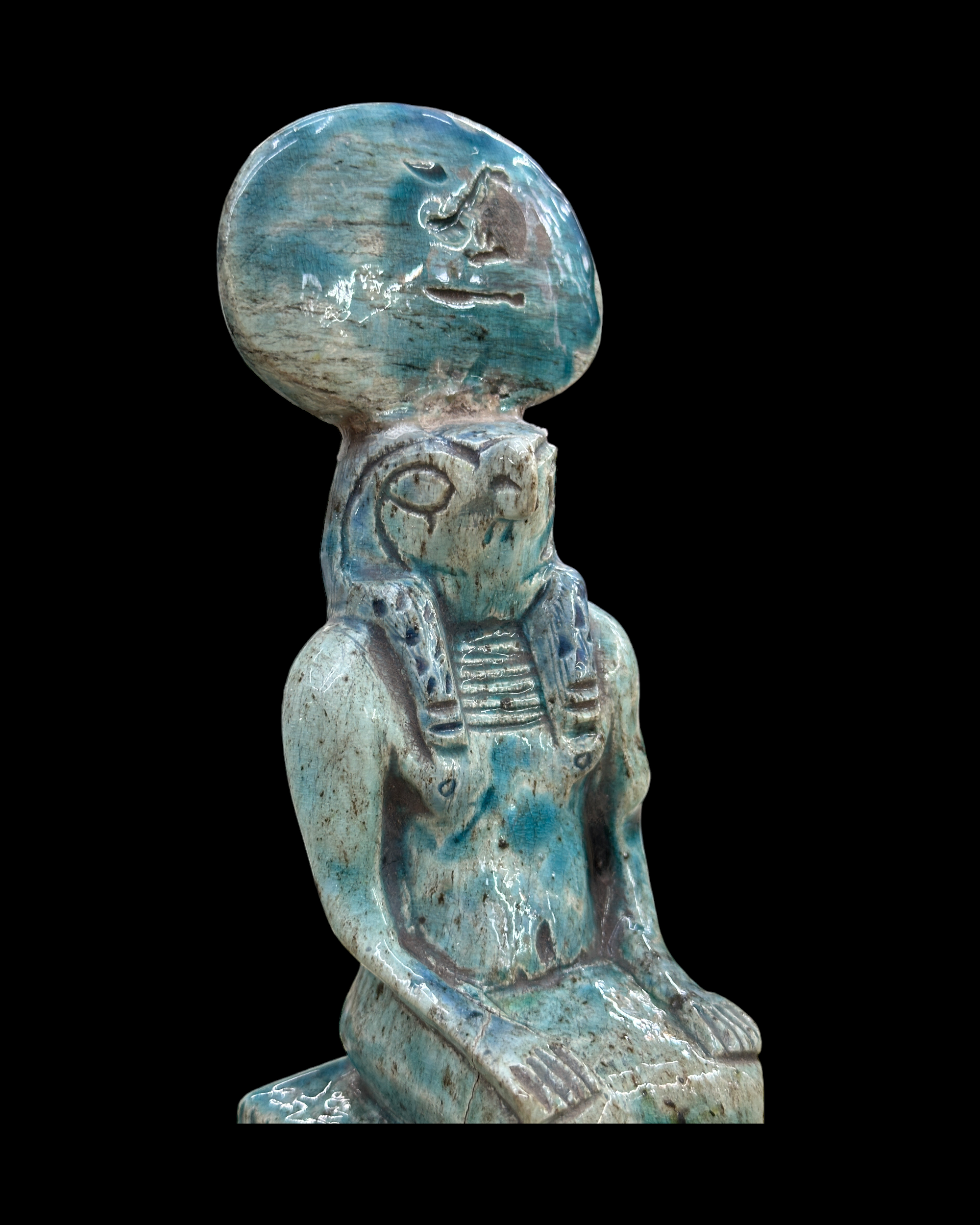 Ra Statue - Blue Faience