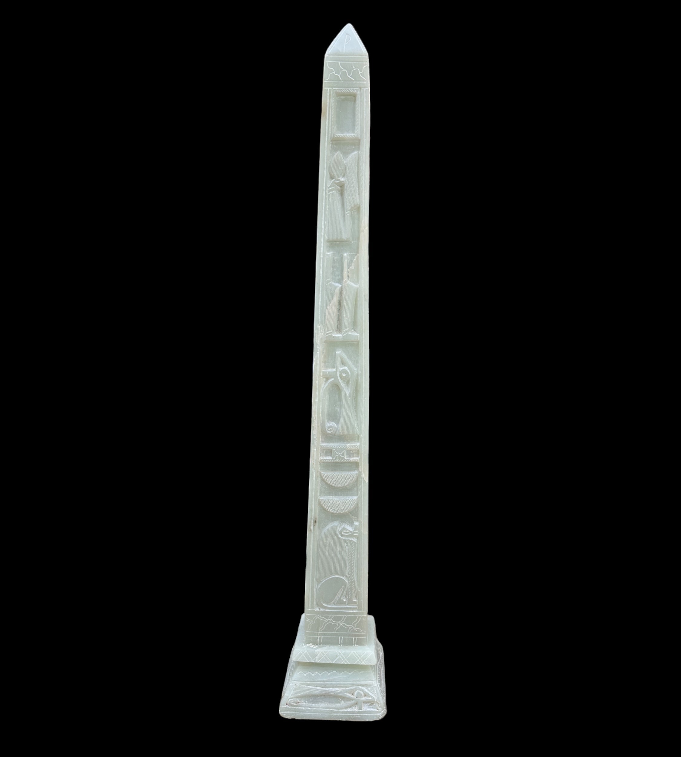 Egyptian Obelisk - Handcarved Soapstone