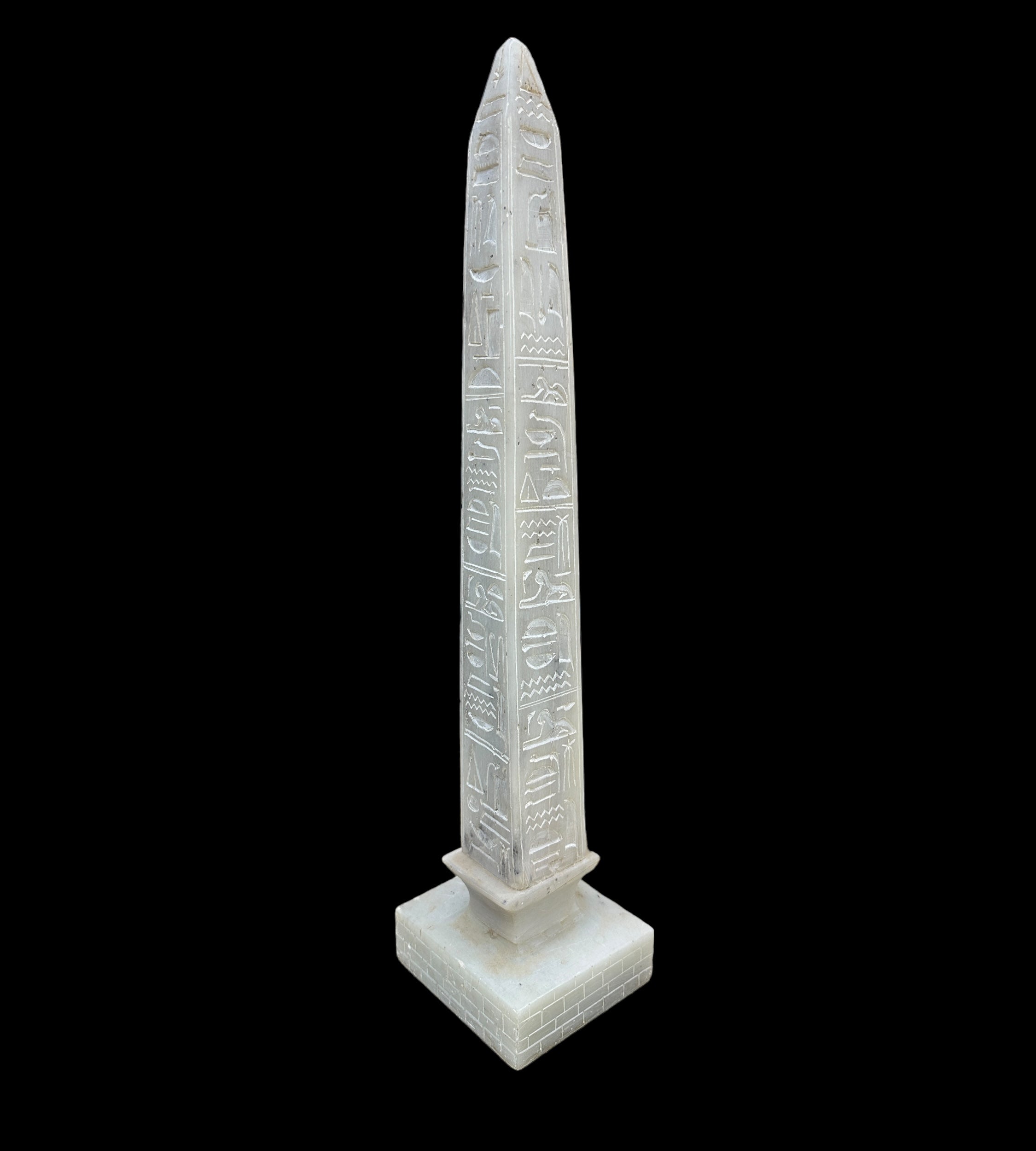 Egyptian Obelisk - Handcarved Soapstone