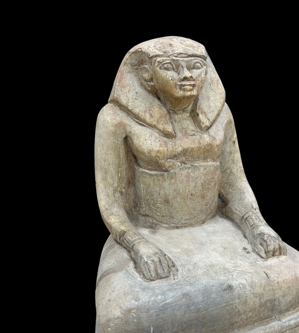 Scribe Statue - Handcarved Limestone