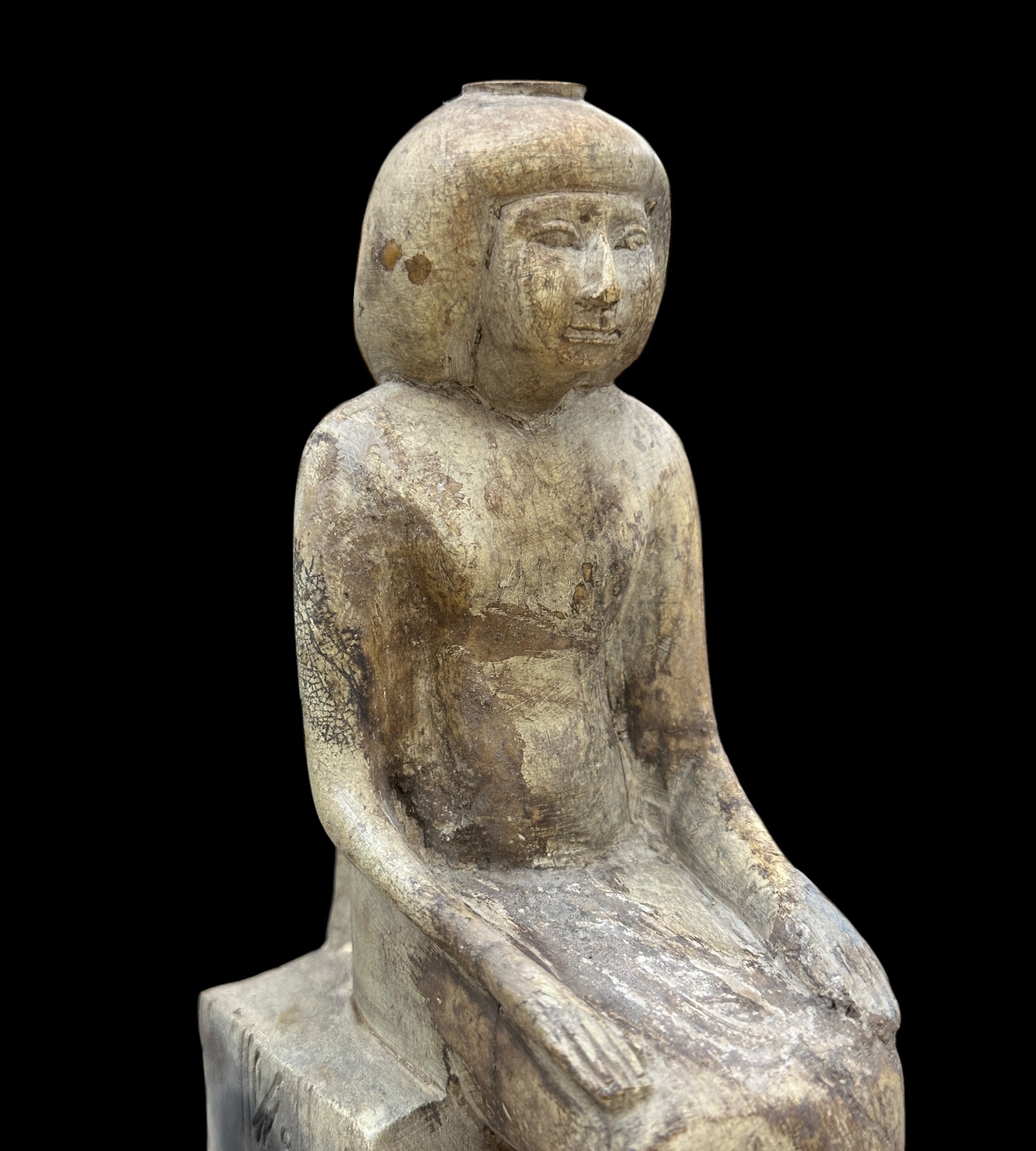 Egyptian Priestess - Handcarved Limestone